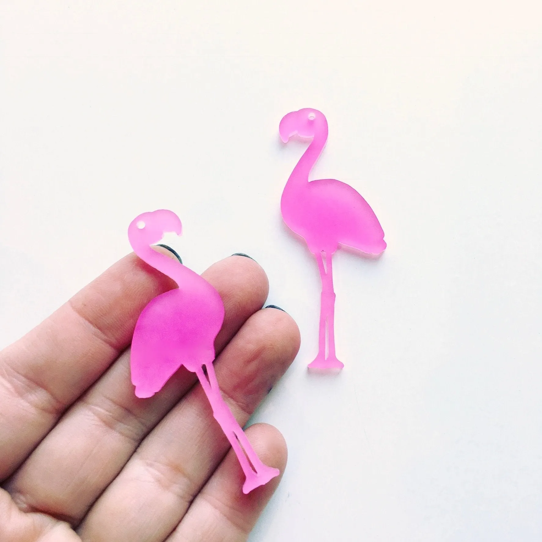 © Fancy Flamingo Charms - 2 Pair