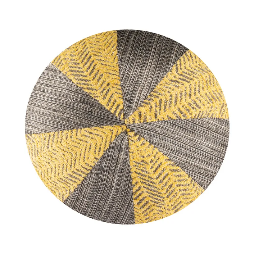 10" Indoor Ball Pillow - Yellow Chevron