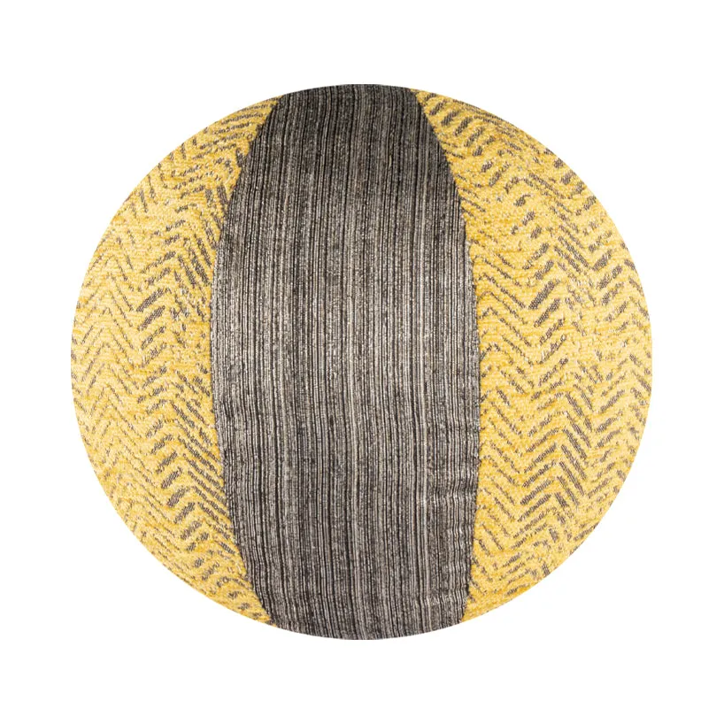 10" Indoor Ball Pillow - Yellow Chevron