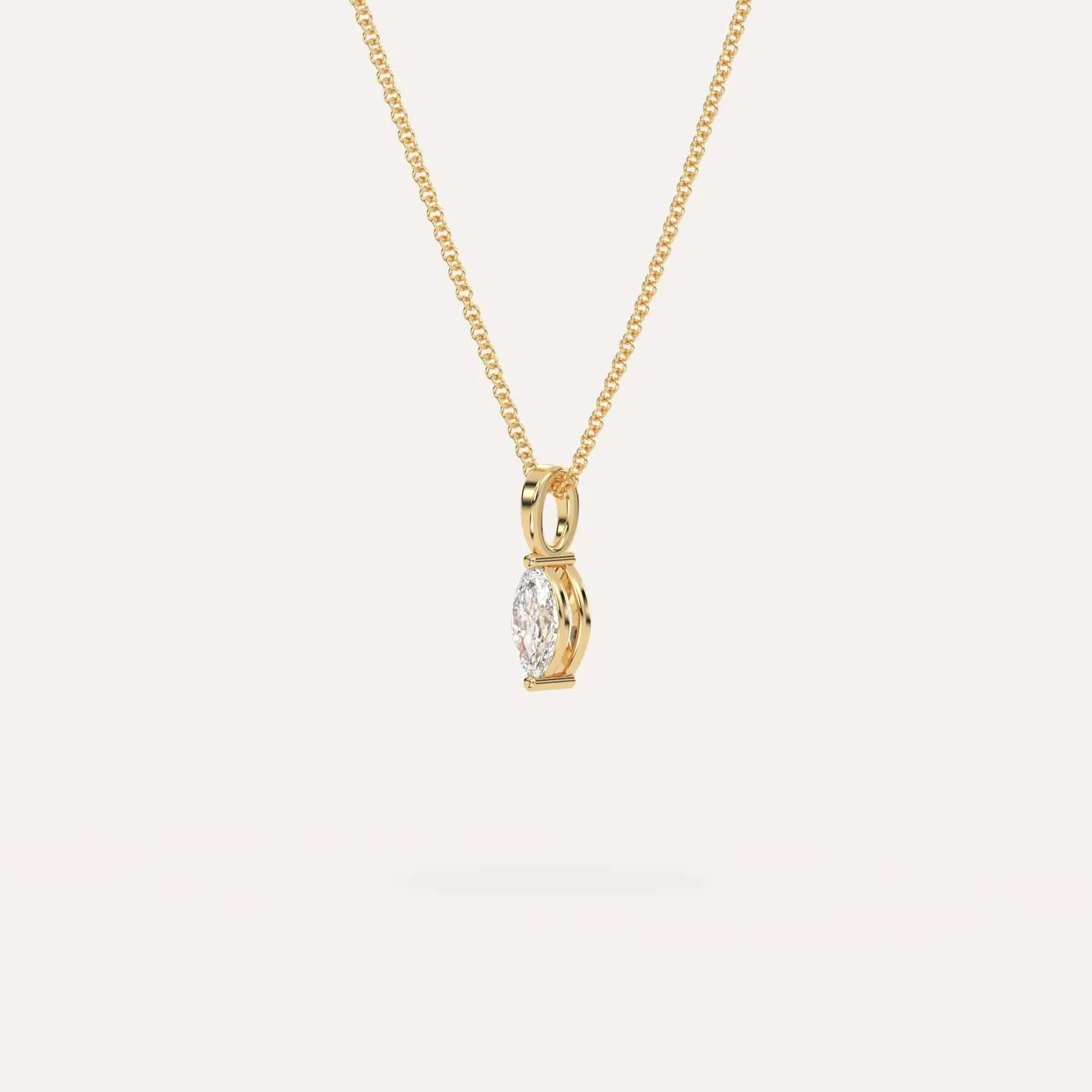1/4 carat Marquise Diamond Pendant Necklace