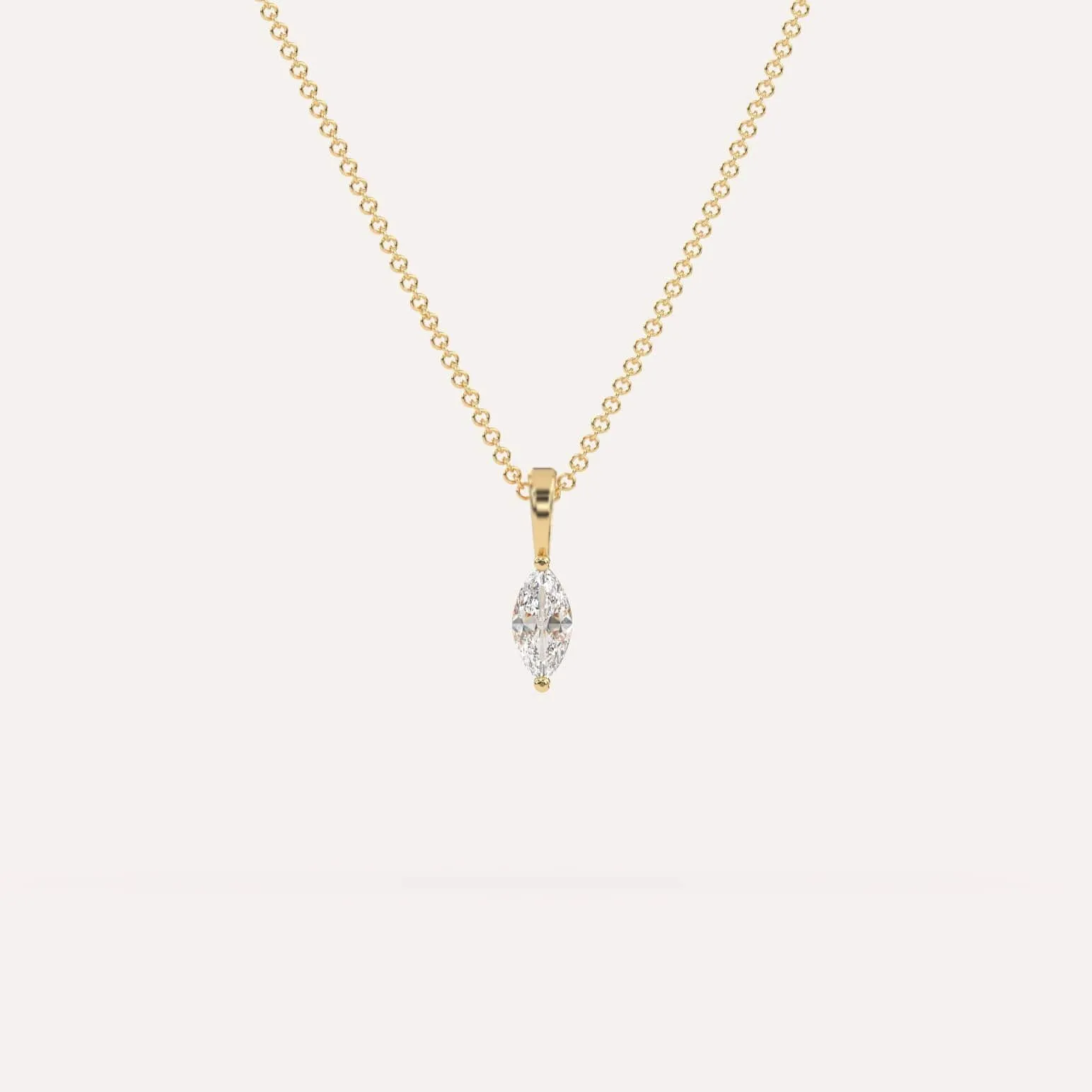 1/4 carat Marquise Diamond Pendant Necklace