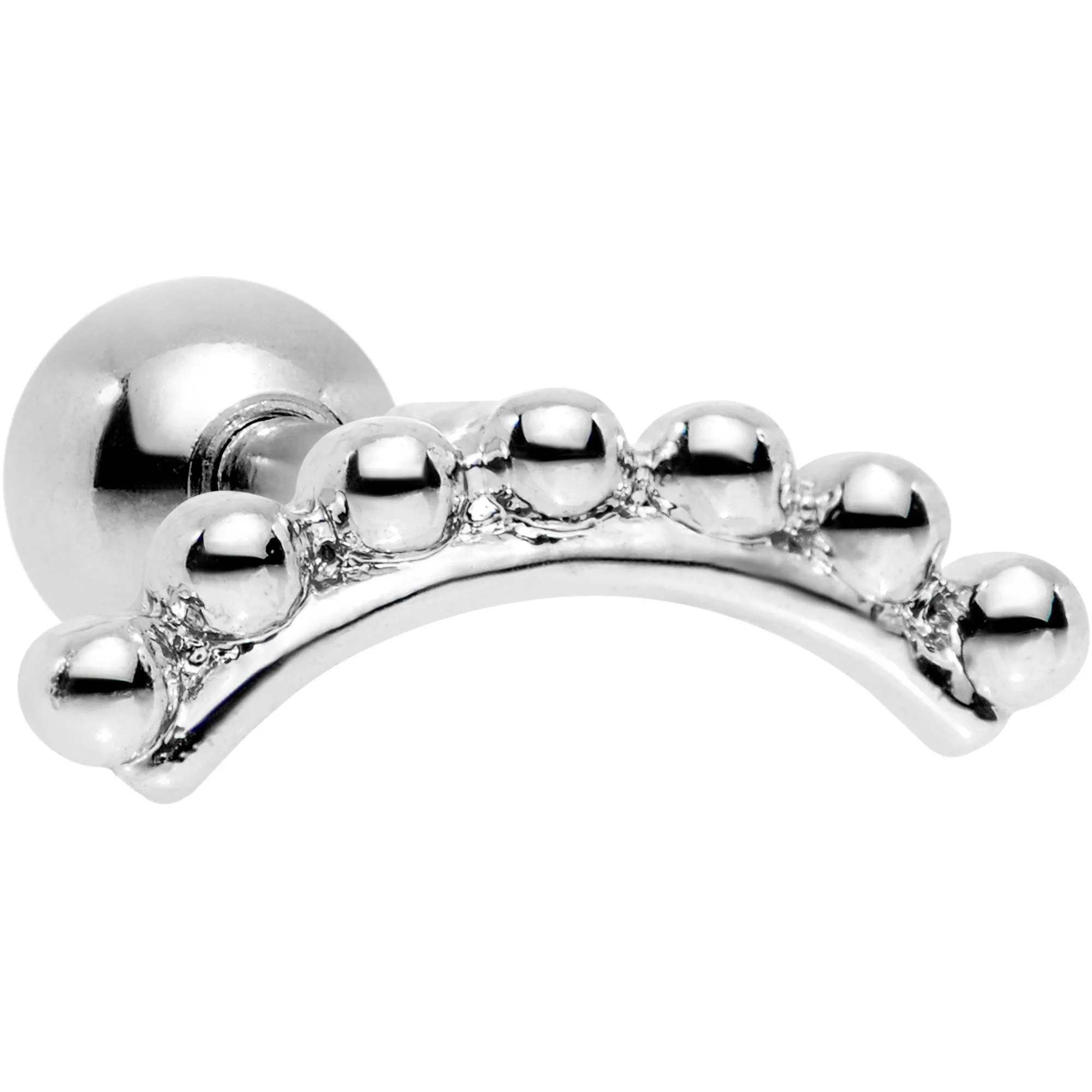 16 Gauge 1/4 Crescent Arc Cartilage Tragus Earring
