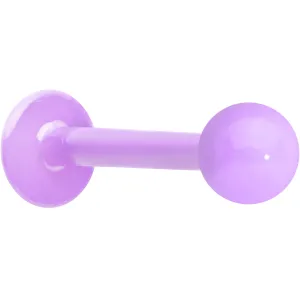 16 Gauge 5/16 Purple Acrylic Over Steel Labret Monroe Tragus