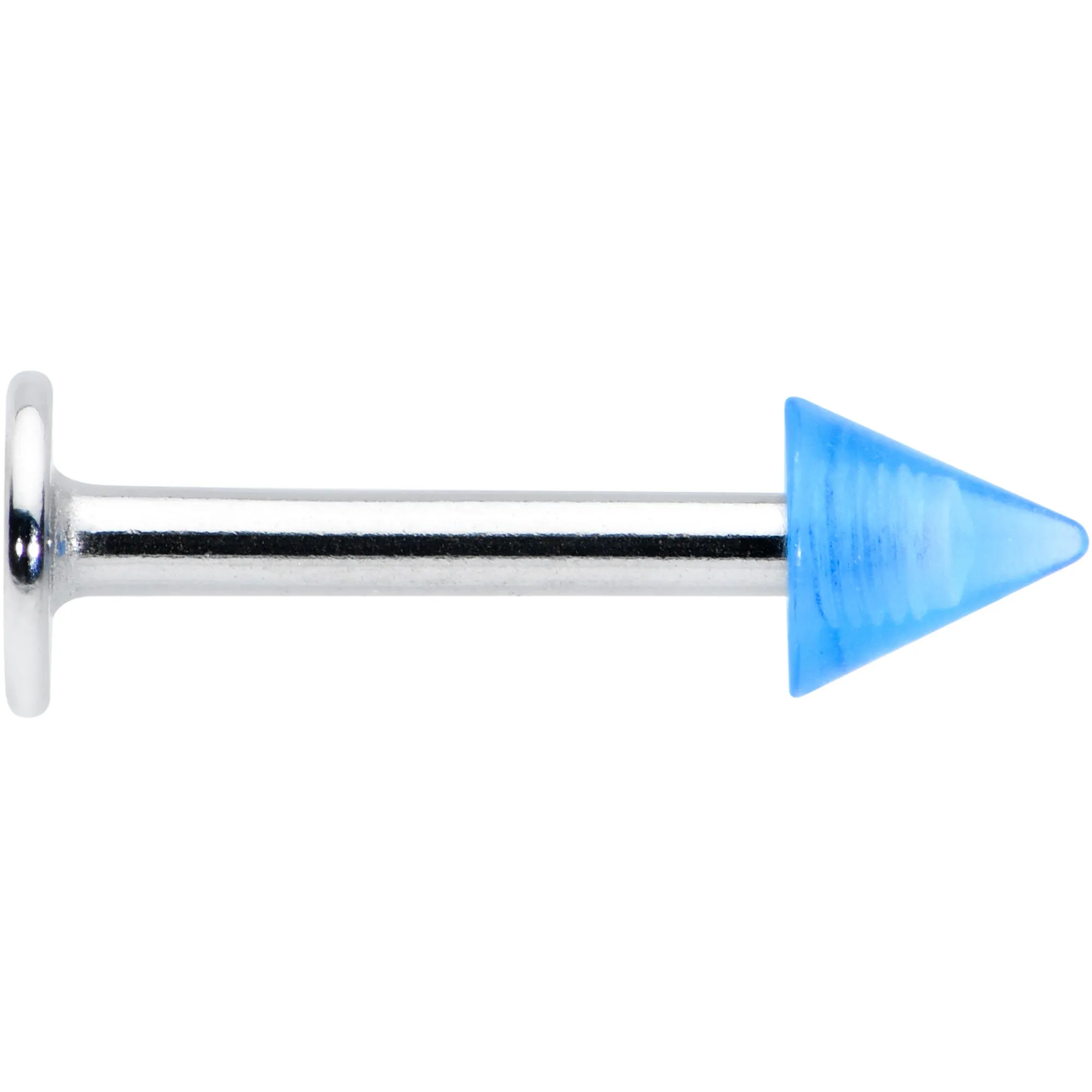 16 Gauge 5/16 Simple 3mm Blue Cone Labret Monroe Tragus