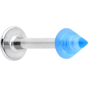 16 Gauge 5/16 Simple 3mm Blue Cone Labret Monroe Tragus