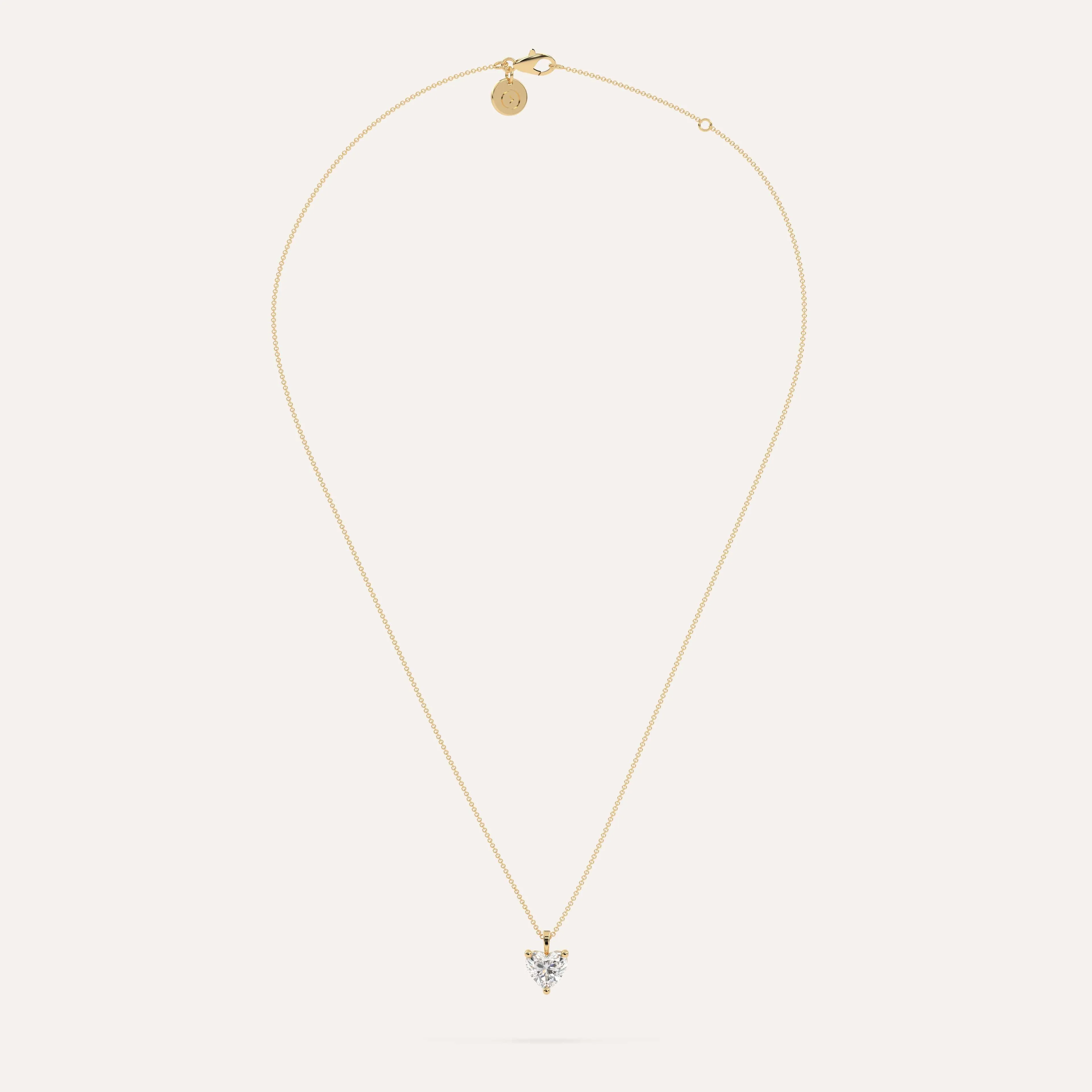 2 carat Heart Diamond Pendant Necklace