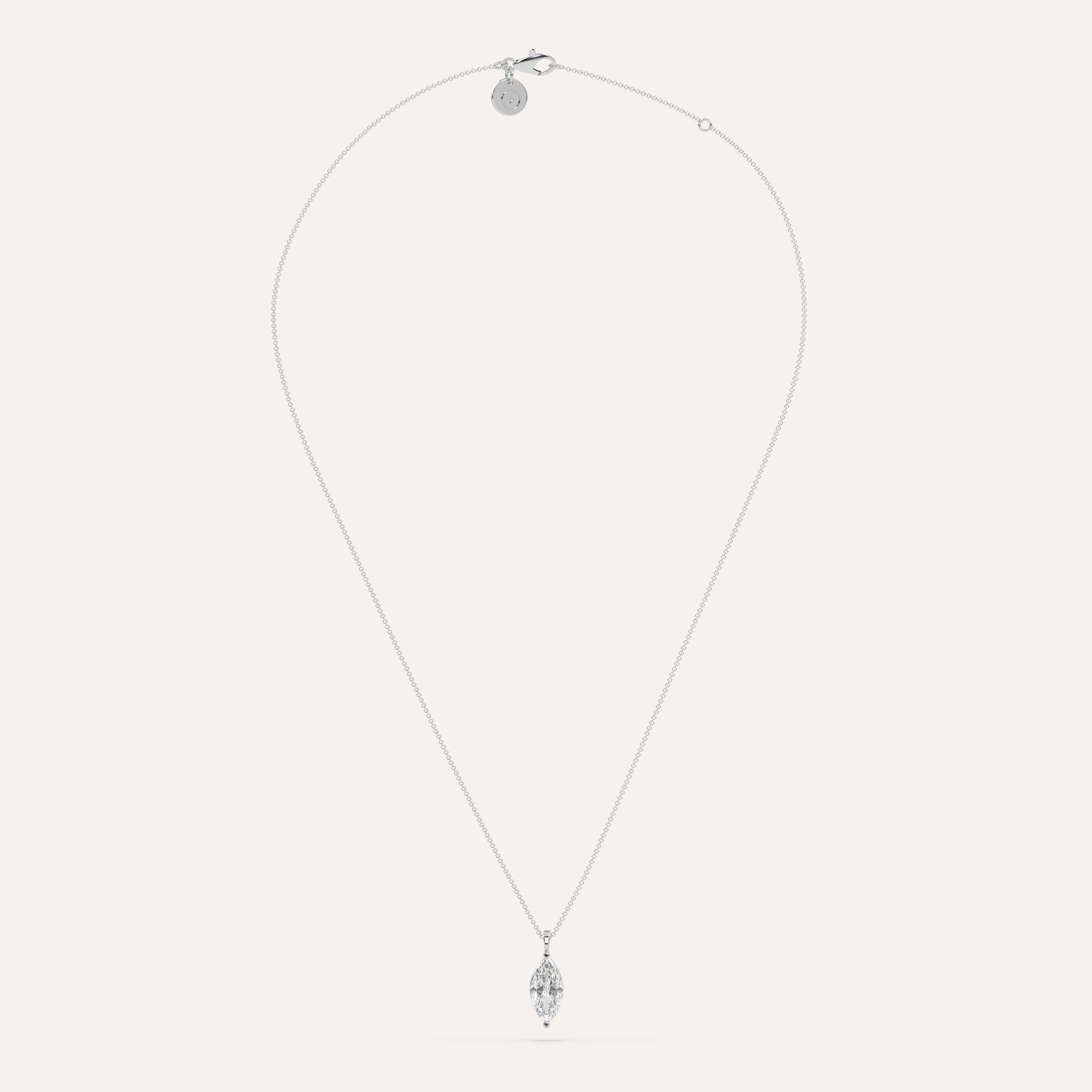 2 carat Marquise Diamond Pendant Necklace