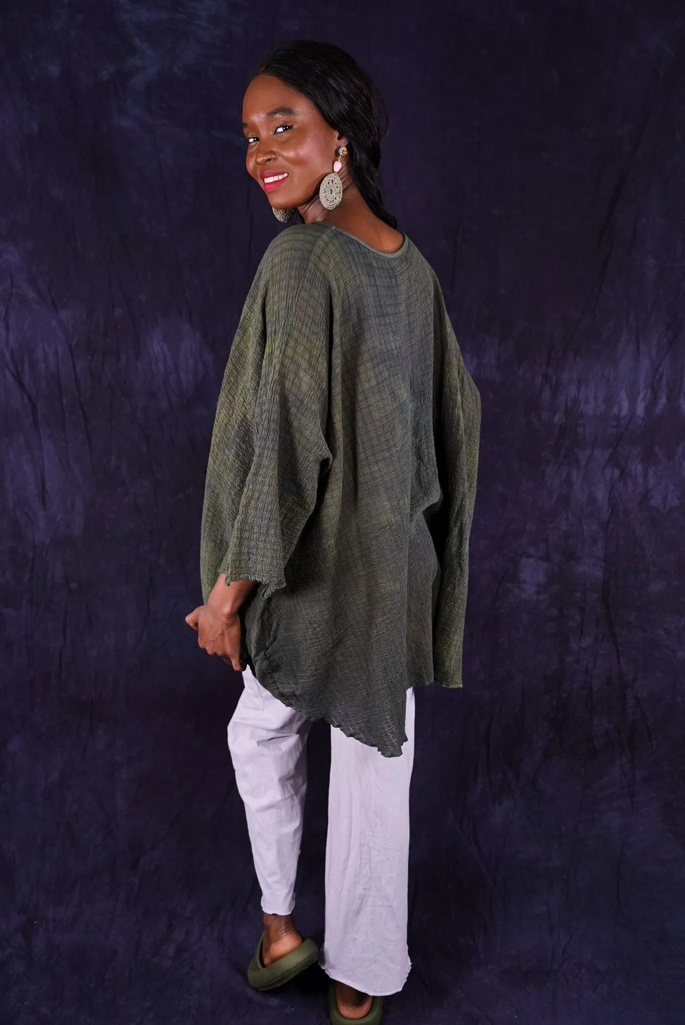 2277 Crinkle Top Evergreen-O/S