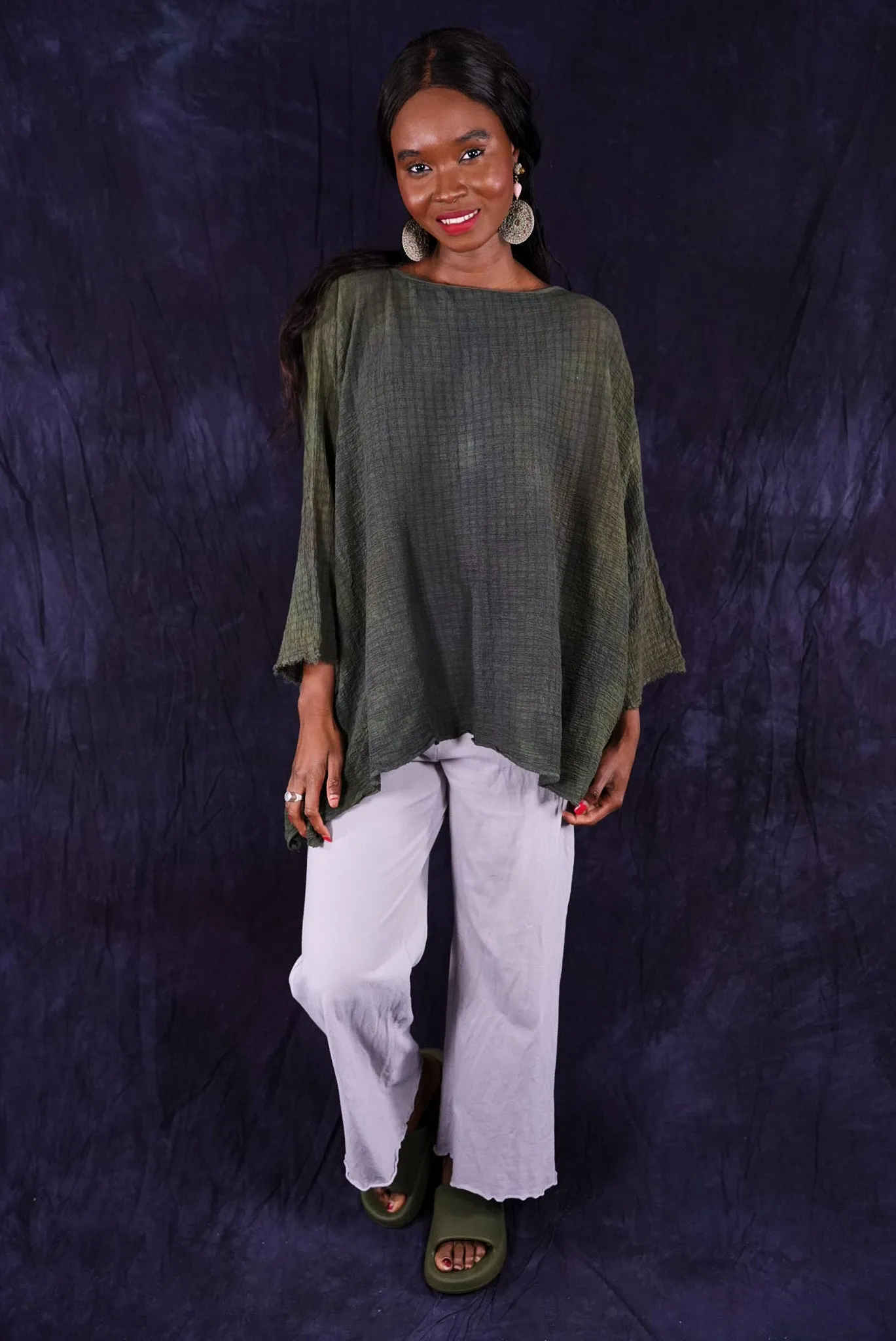 2277 Crinkle Top Evergreen-O/S