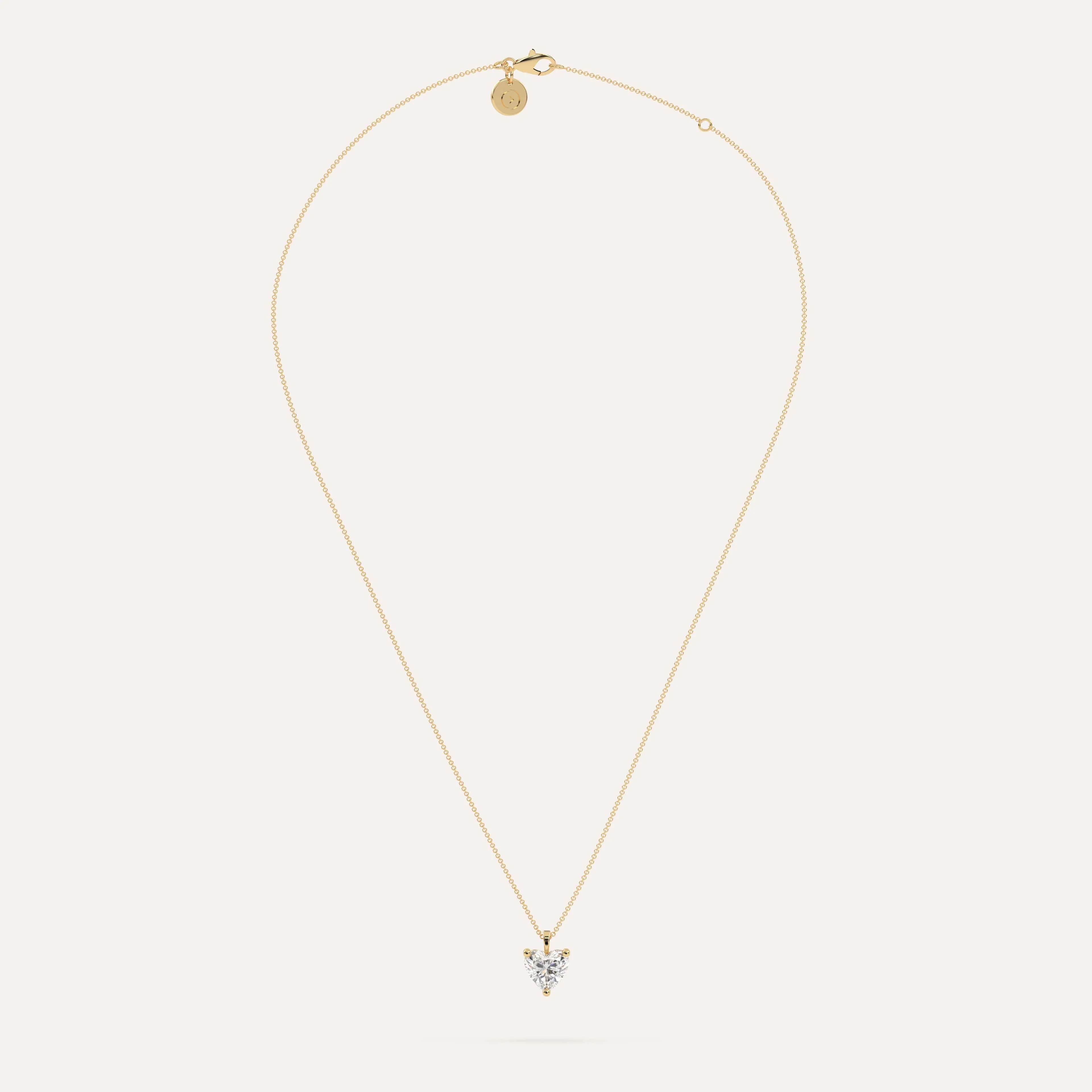 3 carat Heart Diamond Pendant Necklace
