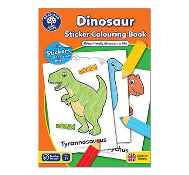 [3-Pack] Orchard Toys Dinosaurs Colouring Book