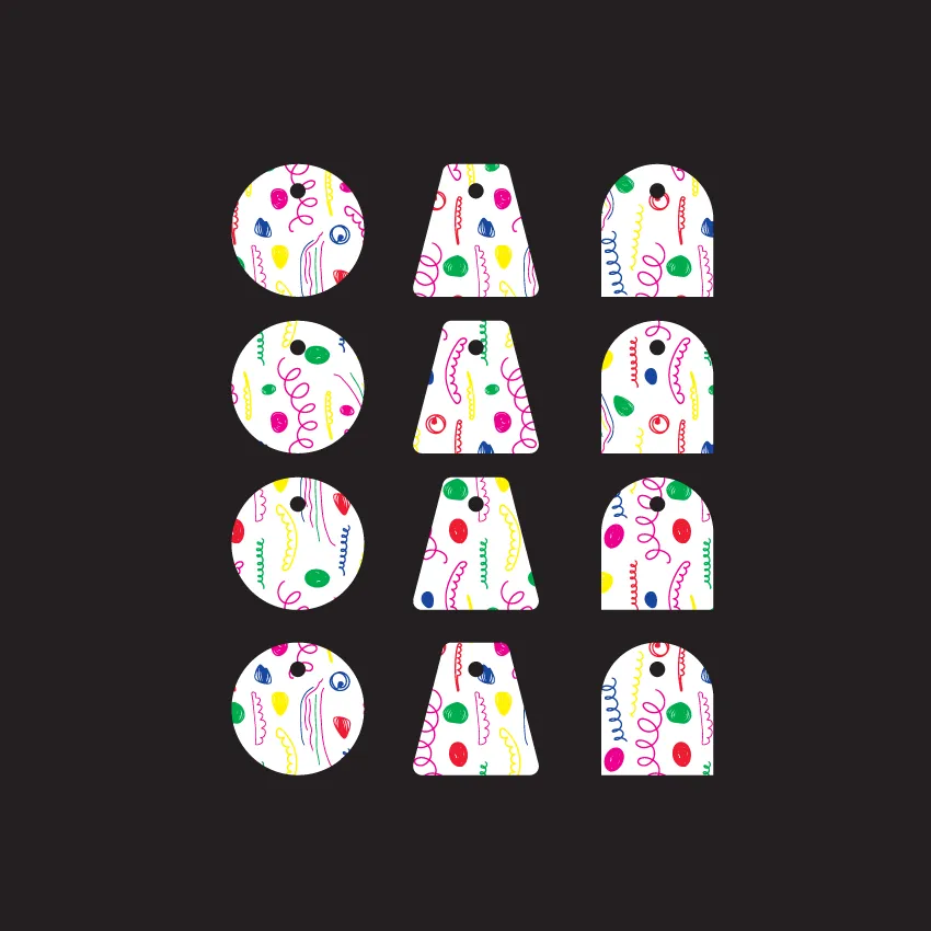 6 Pair Party Mix Assorted - Scribble Play