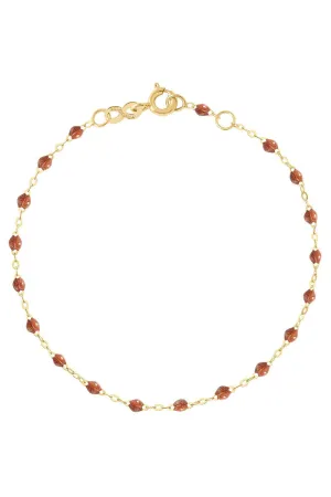 6.7" Classic Gigi Bracelet - Fauve   Yellow Gold