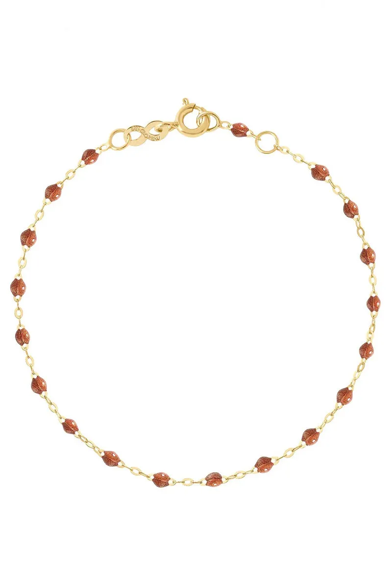 6.7" Classic Gigi Bracelet - Fauve   Yellow Gold