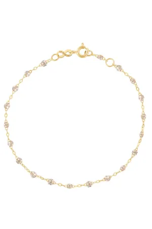 6.7" Classic Gigi Bracelet - Sparkle   Yellow Gold