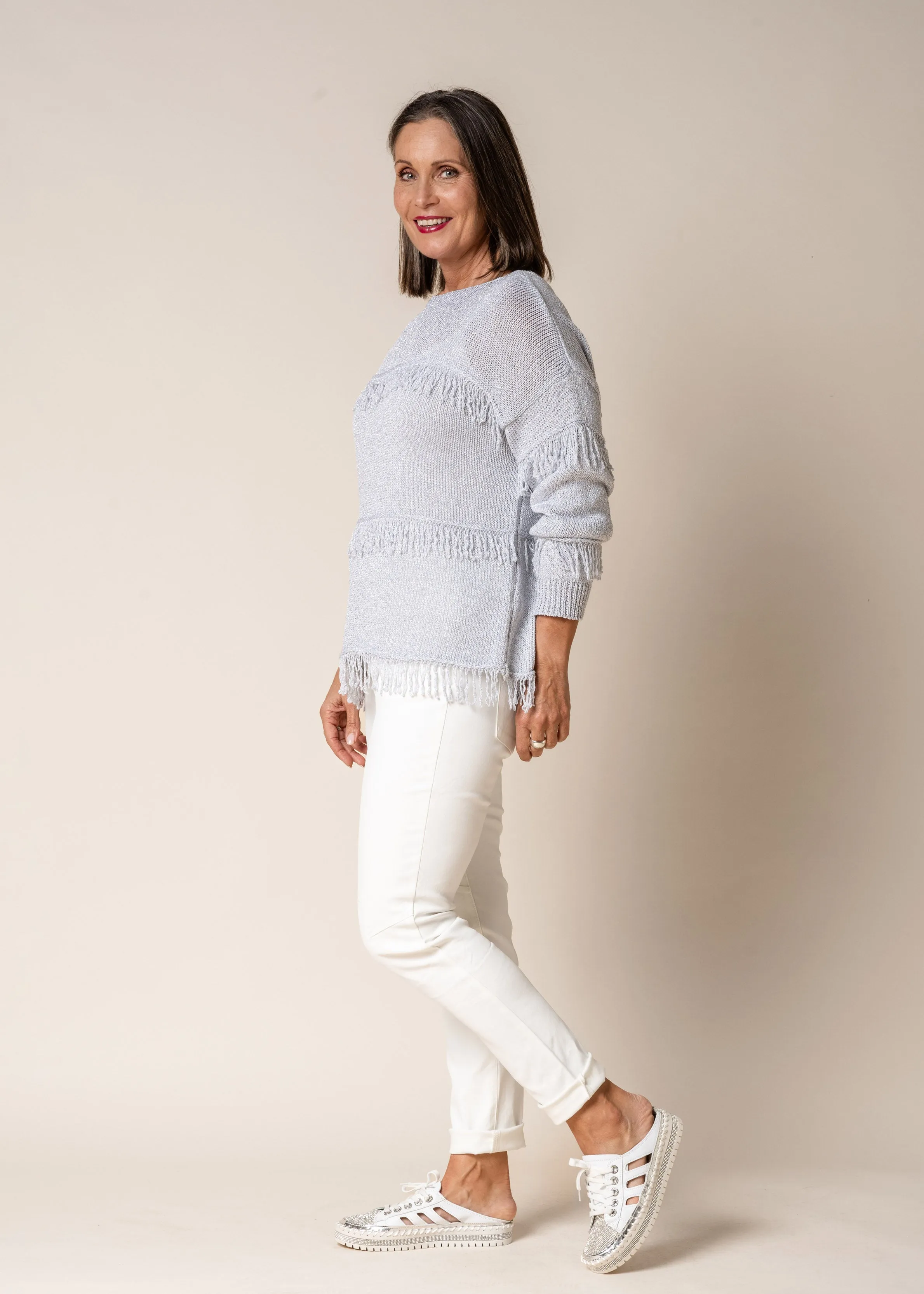 Aliza Top in Silver