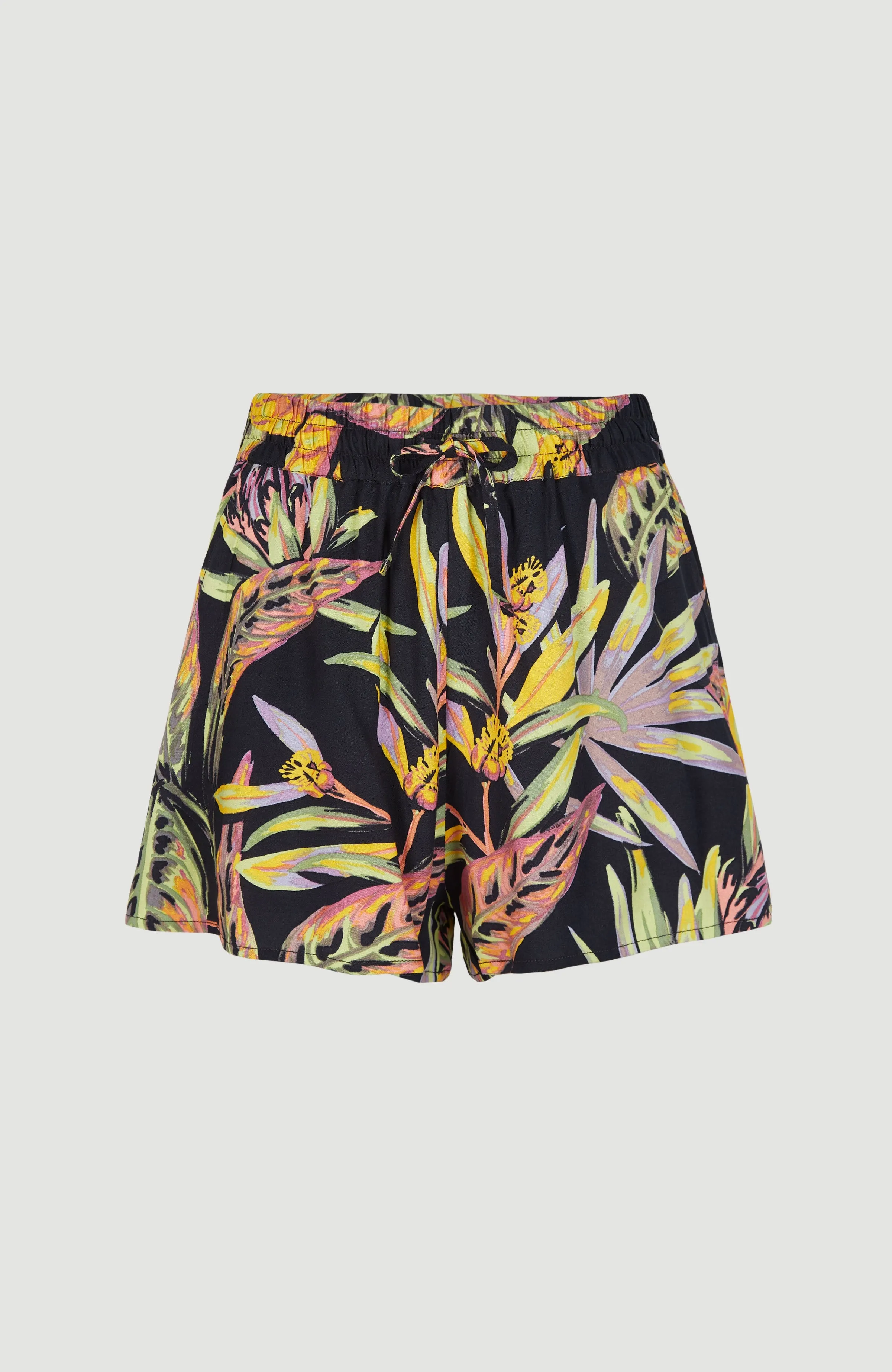 Amiri Beach Short | Black Tropical Flower