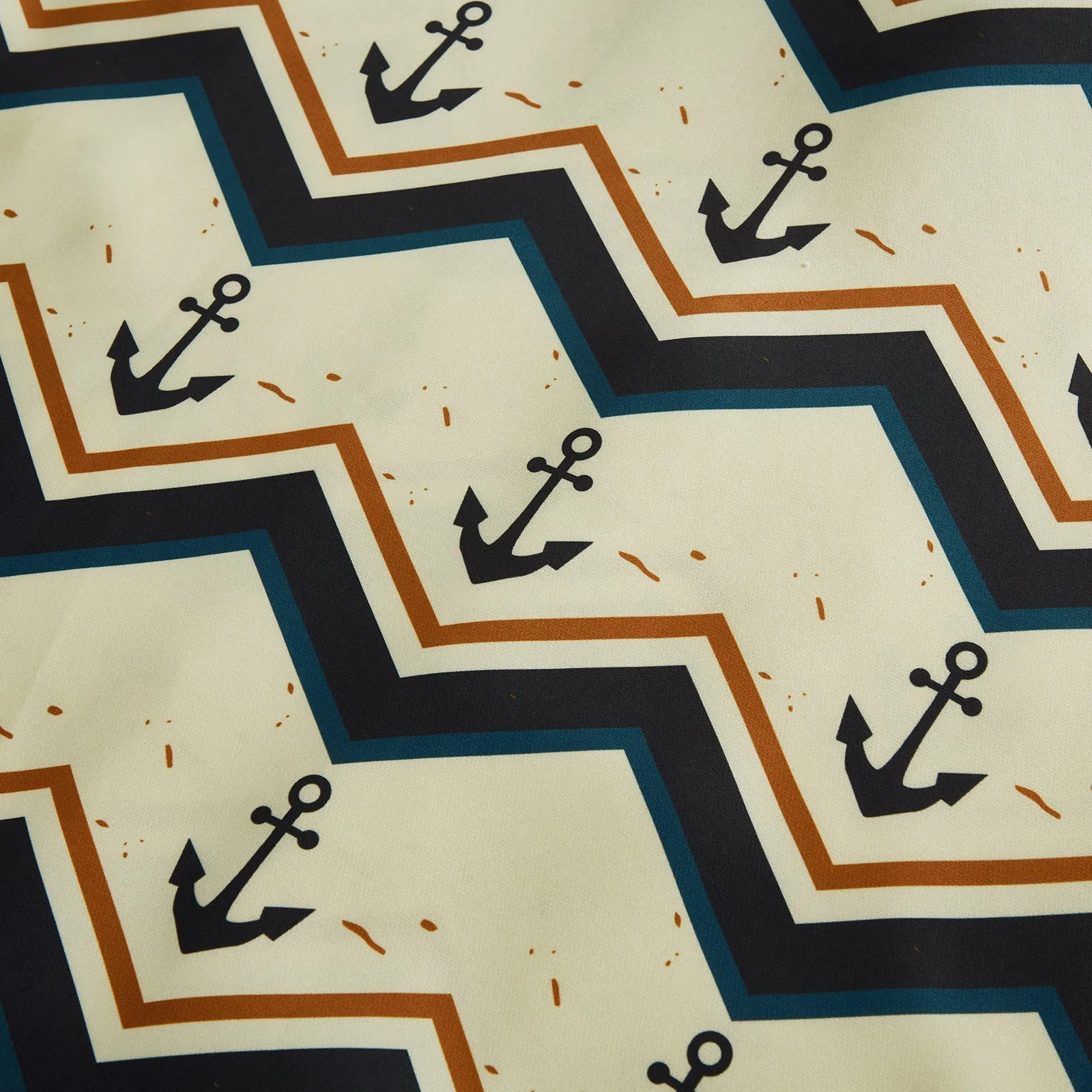 ANCHOR TROPICAL PRINTED ALOHA SHIRT