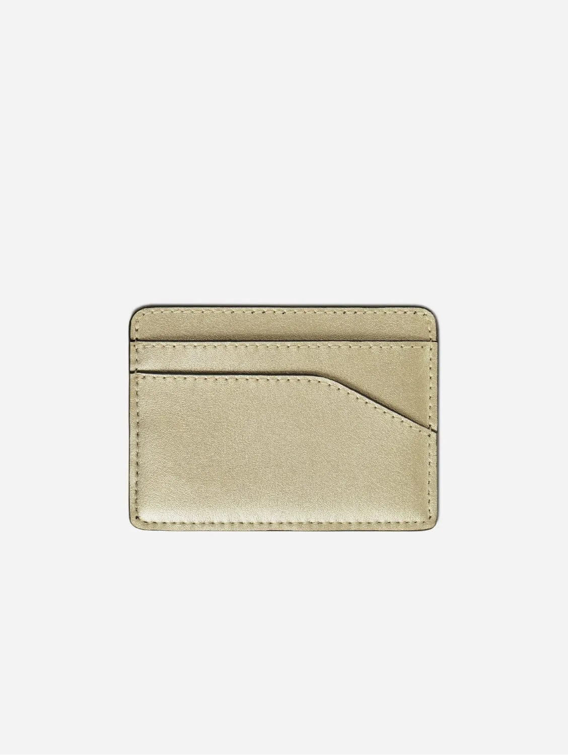 Ascent Cactus Leather Vegan Cardholder | Gold
