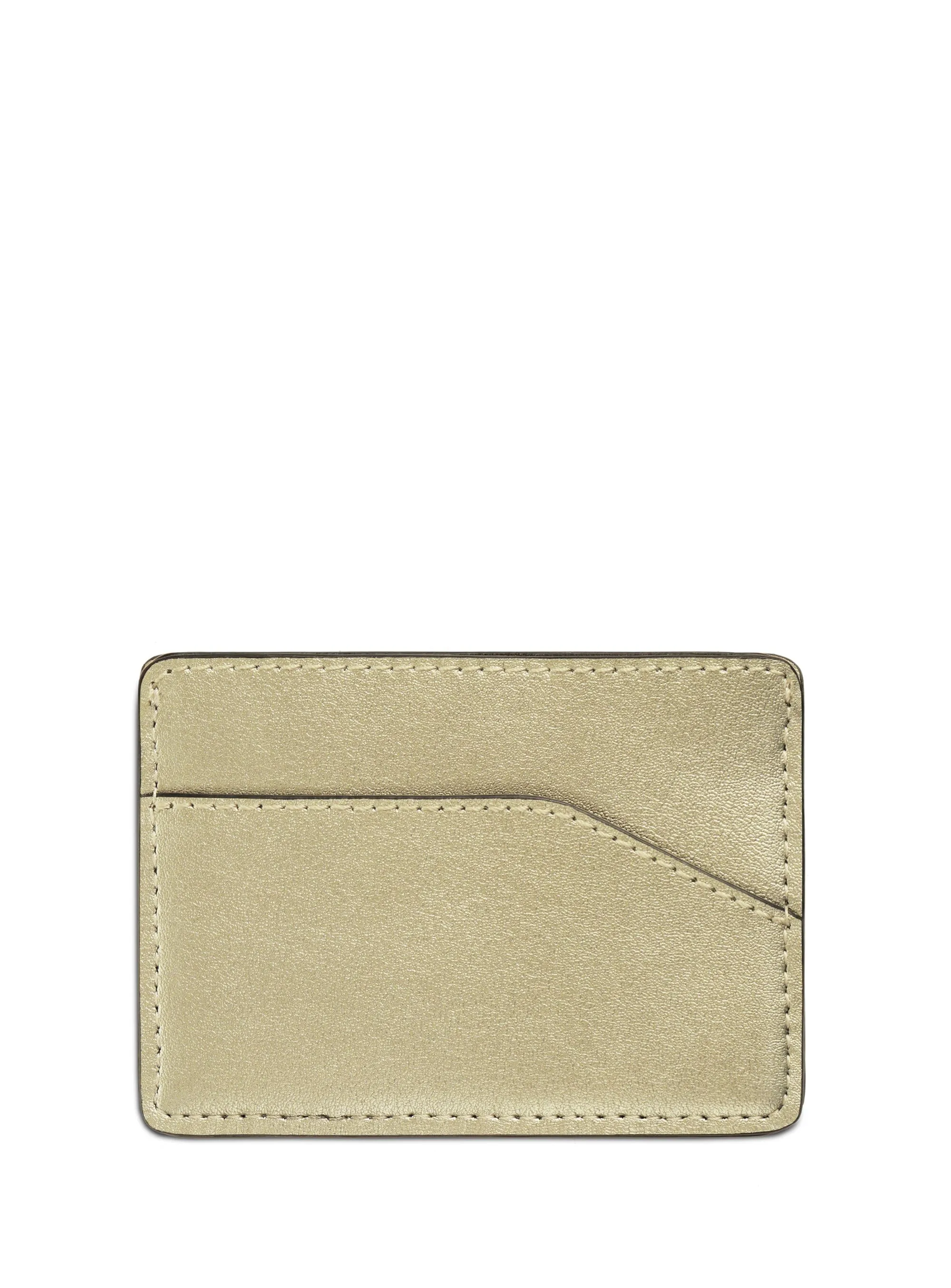 Ascent Cactus Leather Vegan Cardholder | Gold