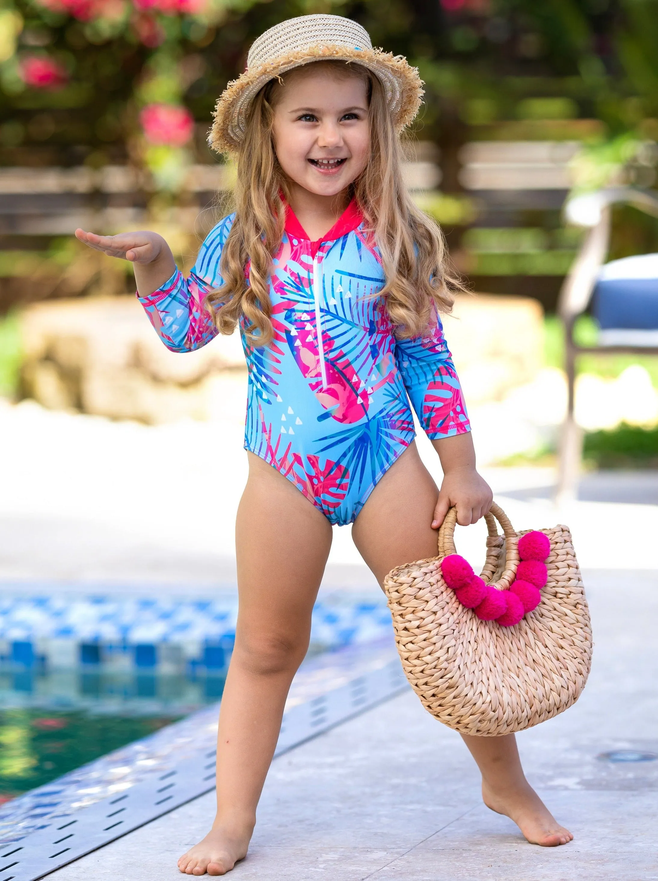 At the Oasis Rash Guard Swimsuit