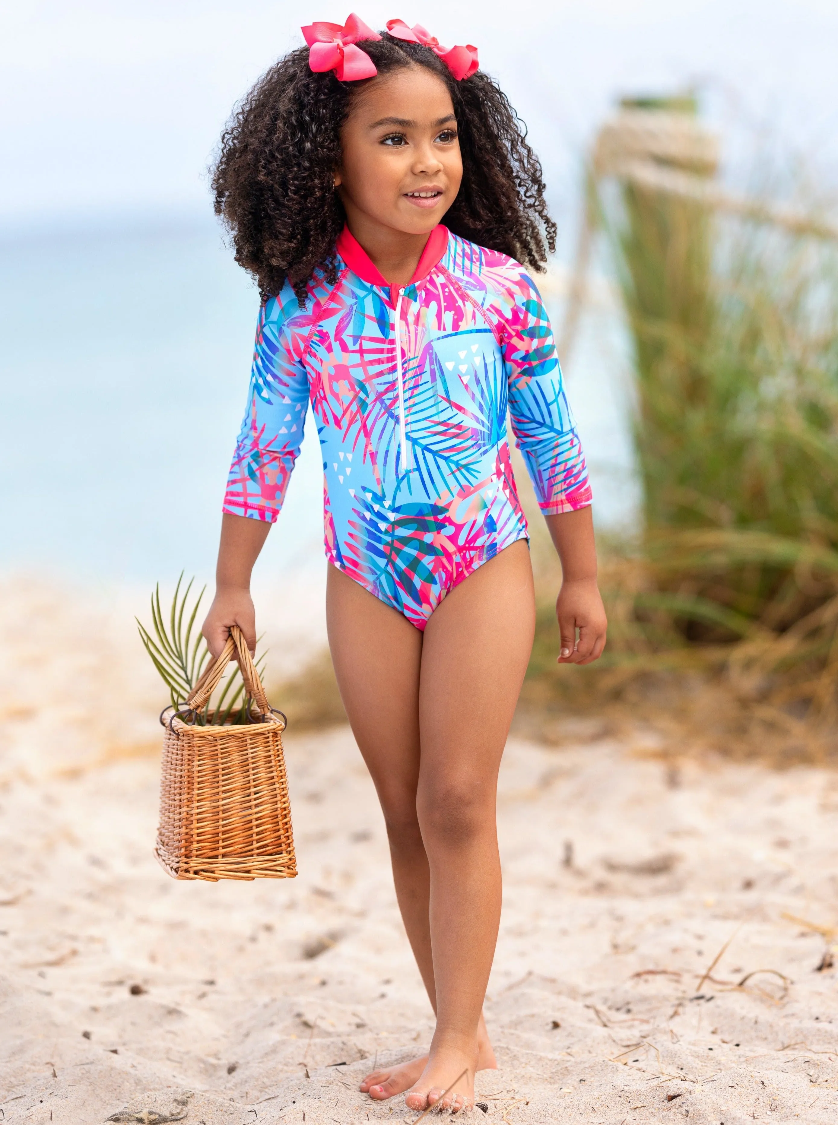 At the Oasis Rash Guard Swimsuit