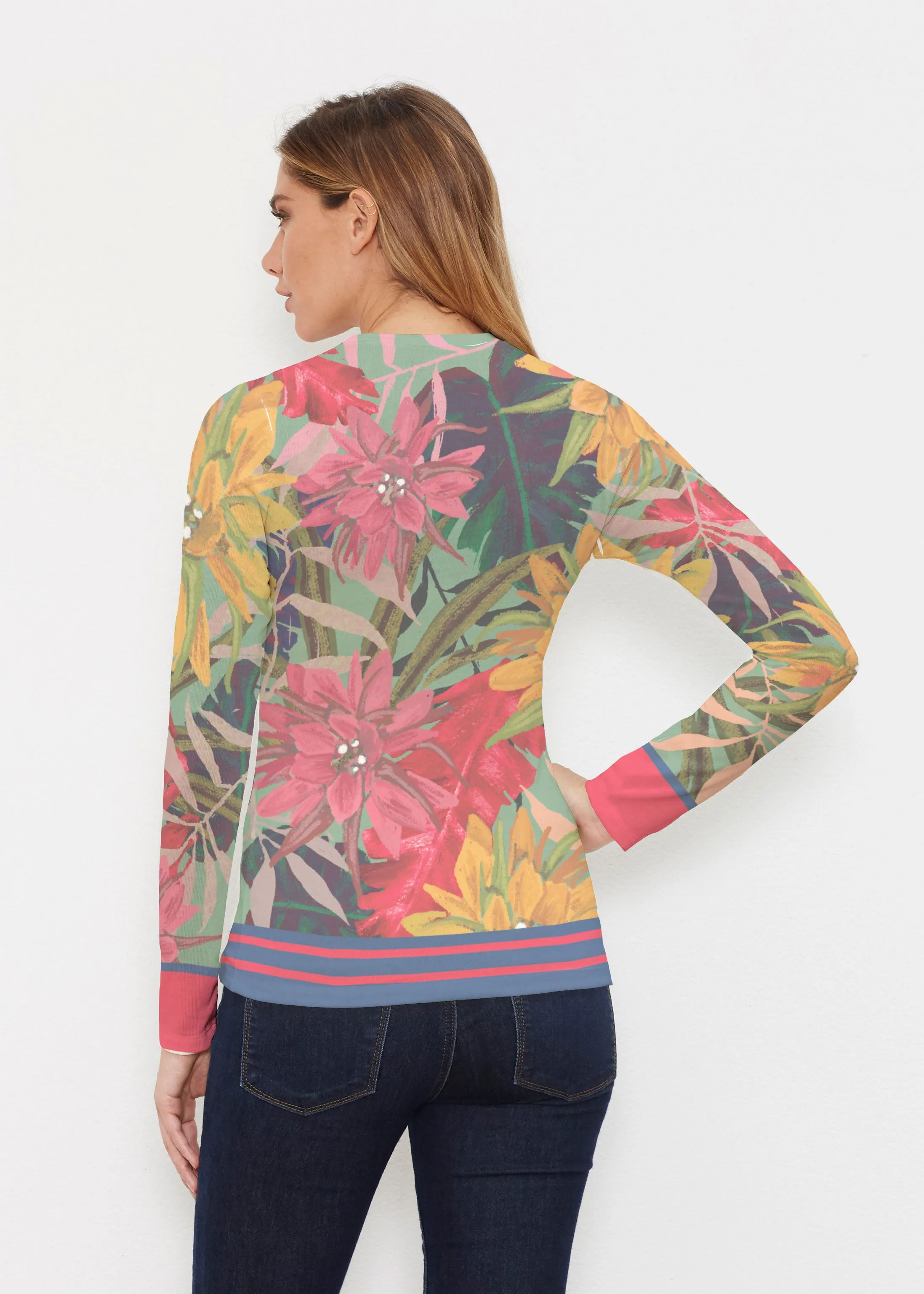 Autumn Stripe (17196) ~ Butterknit Long Sleeve V-Neck Top