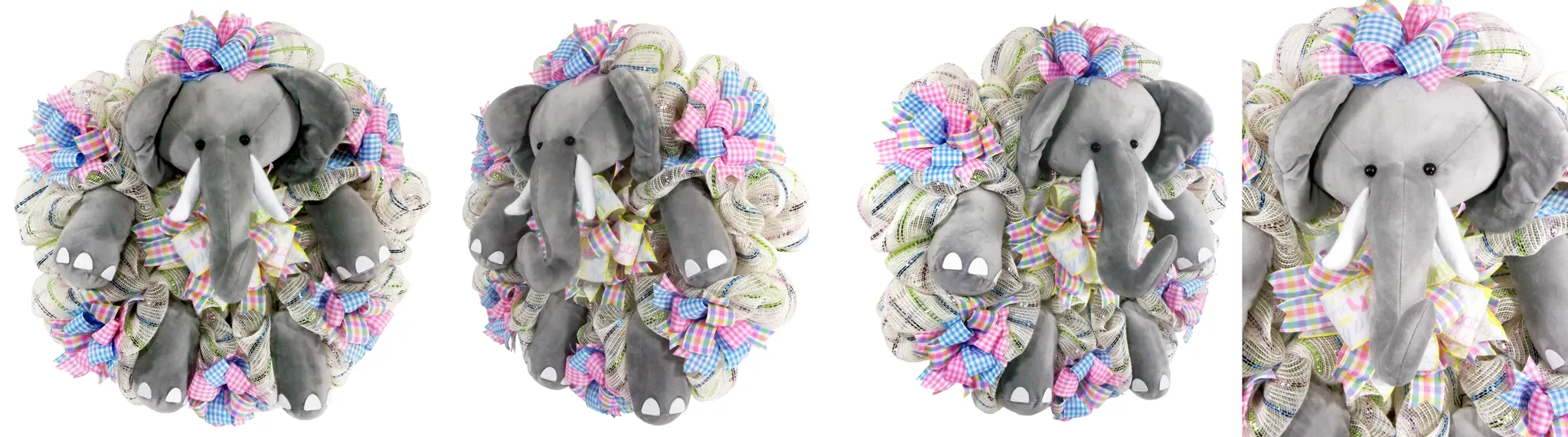 Baby Elephant Nursery Wreath