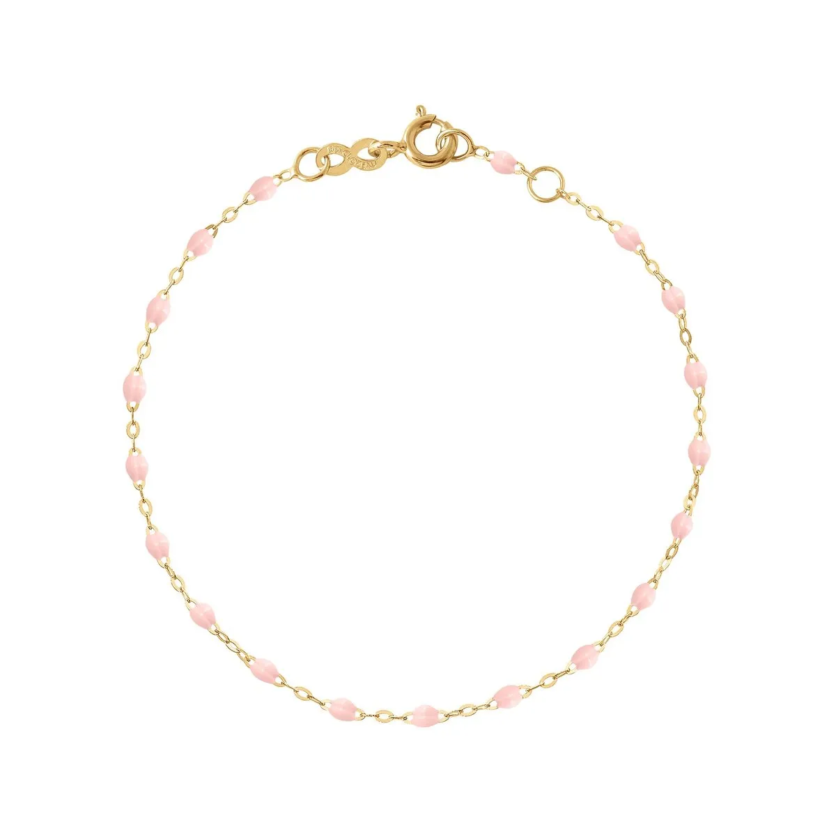 BABY PINK GIGI CLASSIC BRACELET- 18K YELLOW GOLD