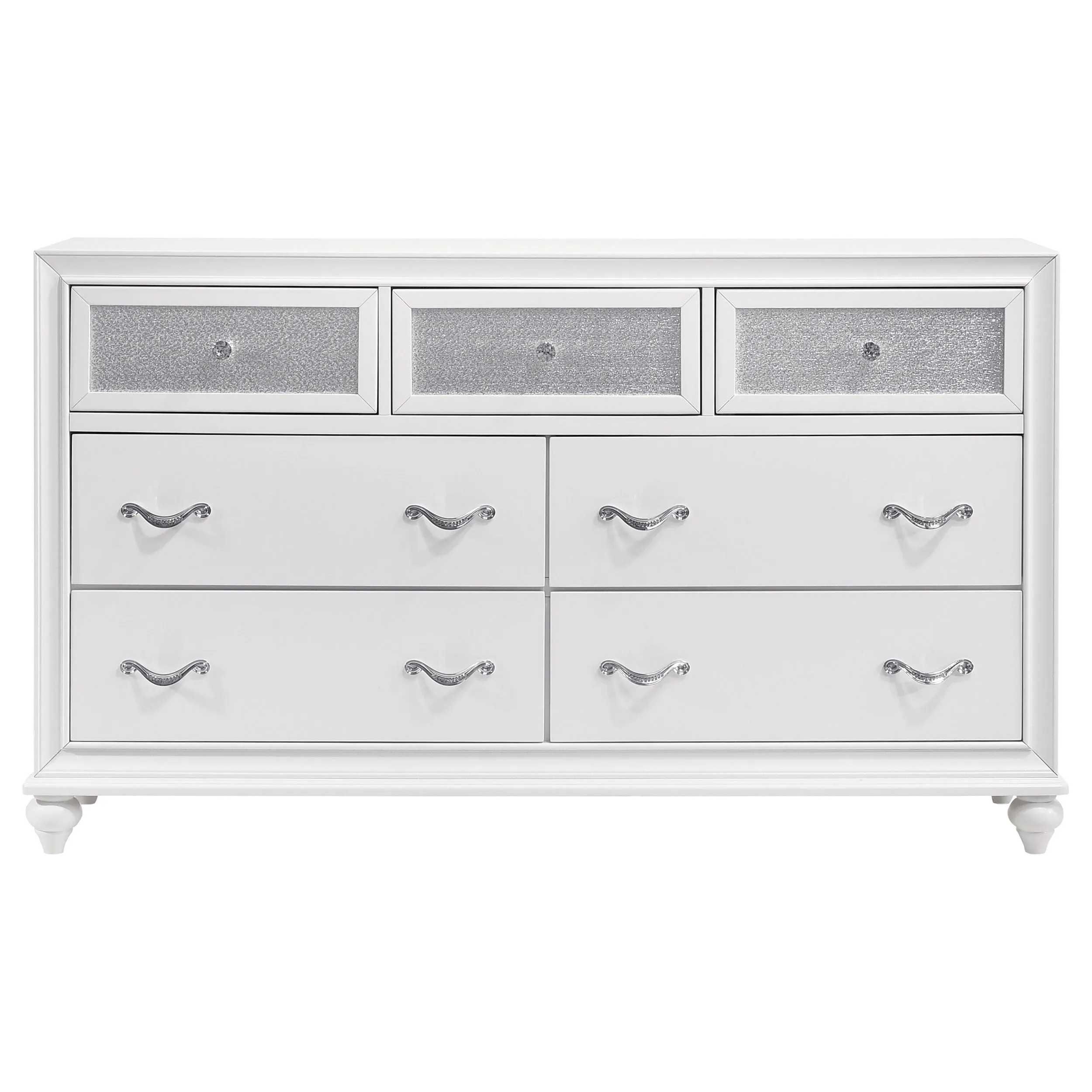 Barzini 4-piece Eastern King Bedroom Set White