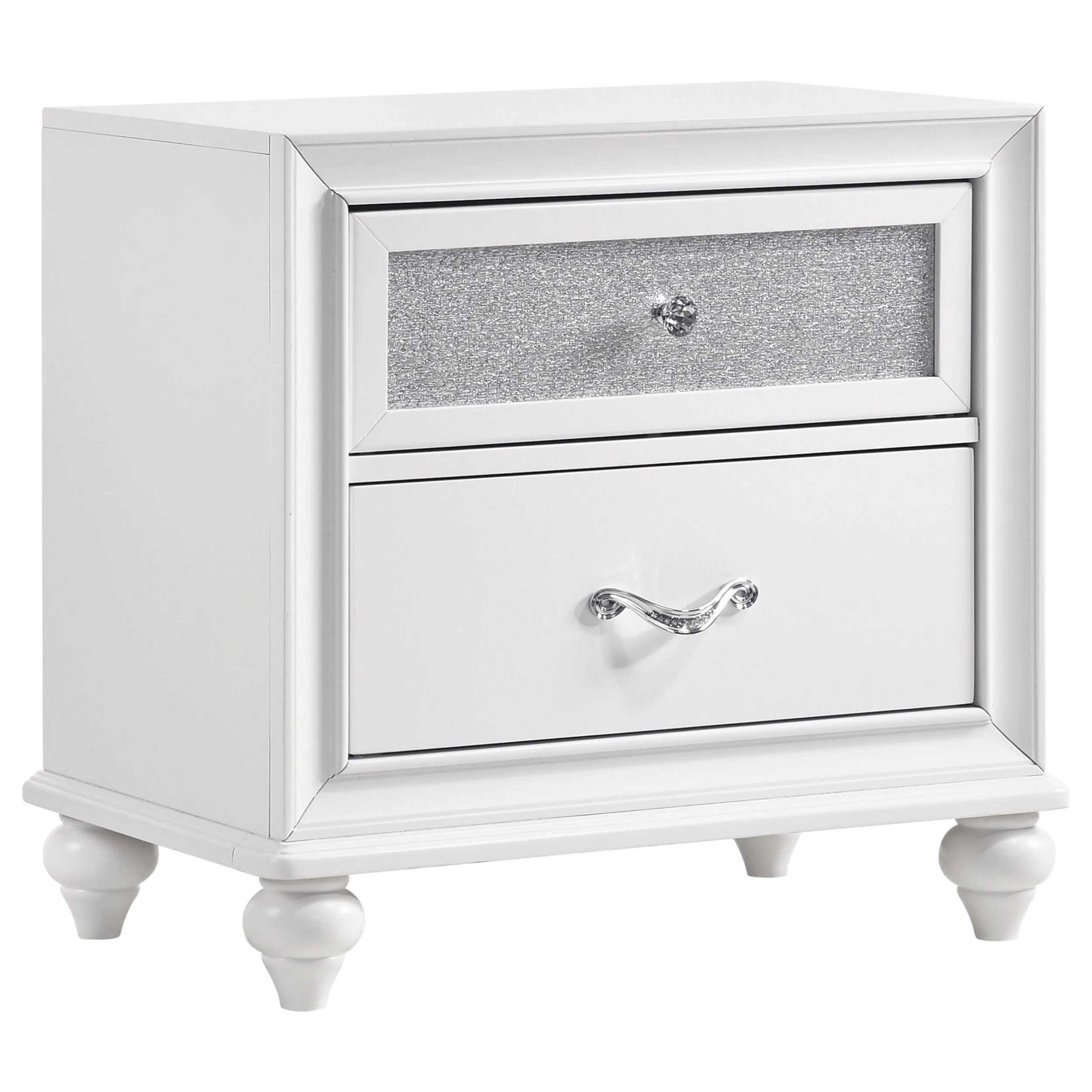 Barzini 4-piece Eastern King Bedroom Set White