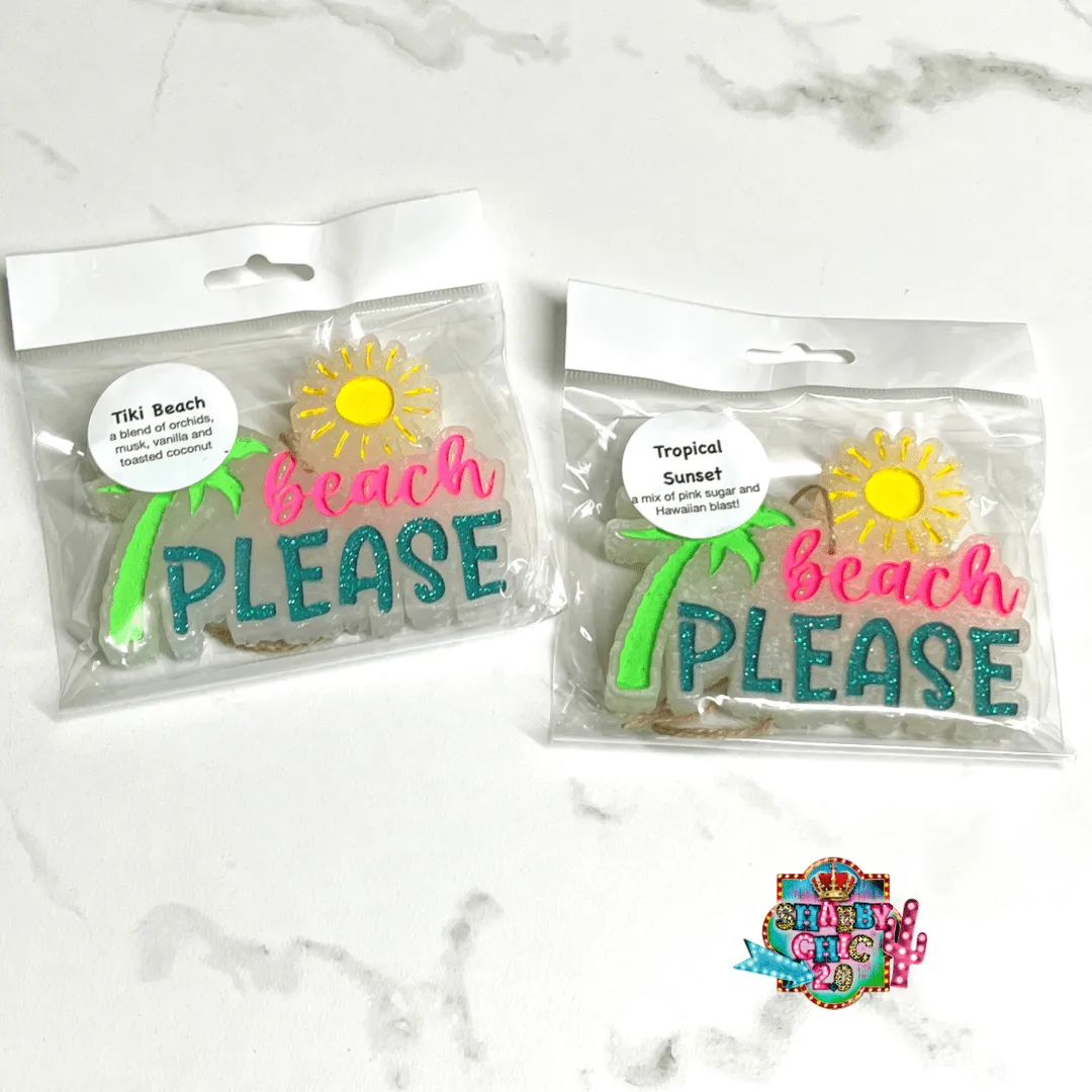 Beach Please Car Freshies