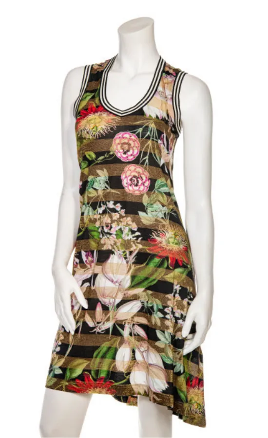 Beate Heymann Floral Striped Dress