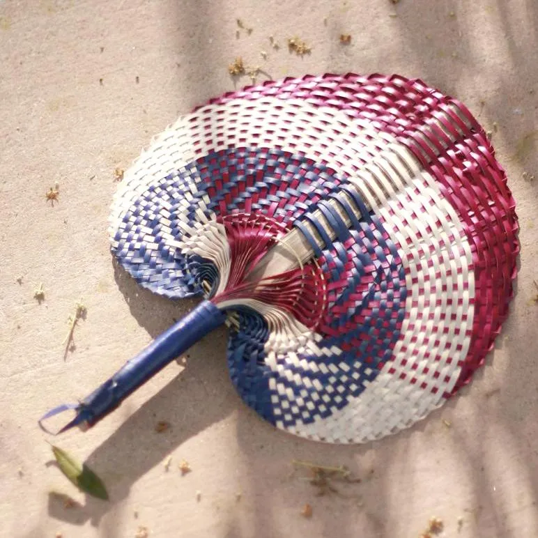 Beautiful Balinese Woven Hand Fan