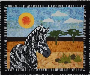 BJ Designs & Patterns Zoey Zebra Applique Quilt Pattern