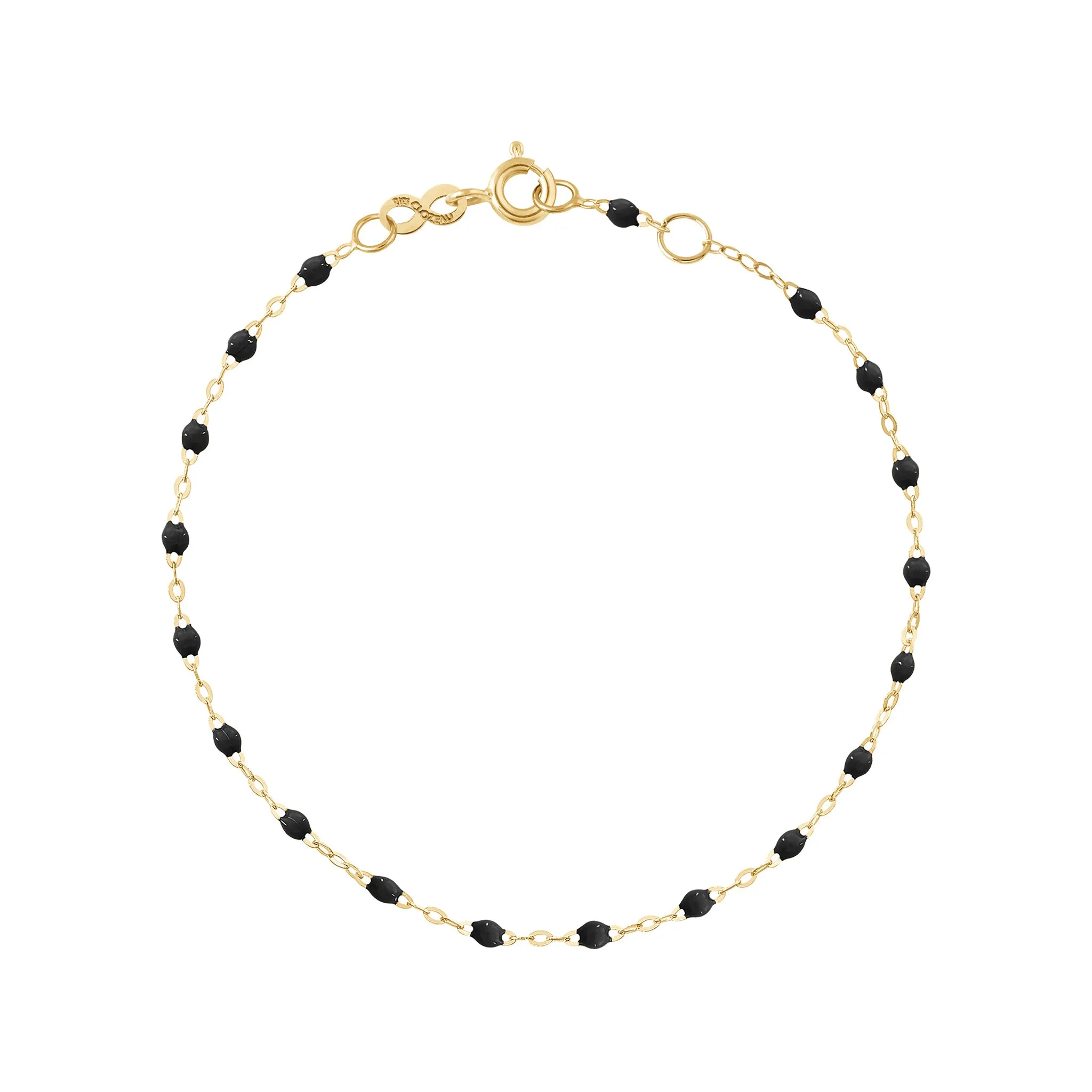 BLACK GIGI CLASSIC BRACELET-18K YELLOW GOLD