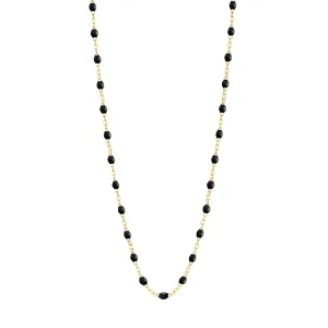 BLACK GIGI CLASSIC NECKLACE 16.5 INCH- 18K YELLOW GOLD