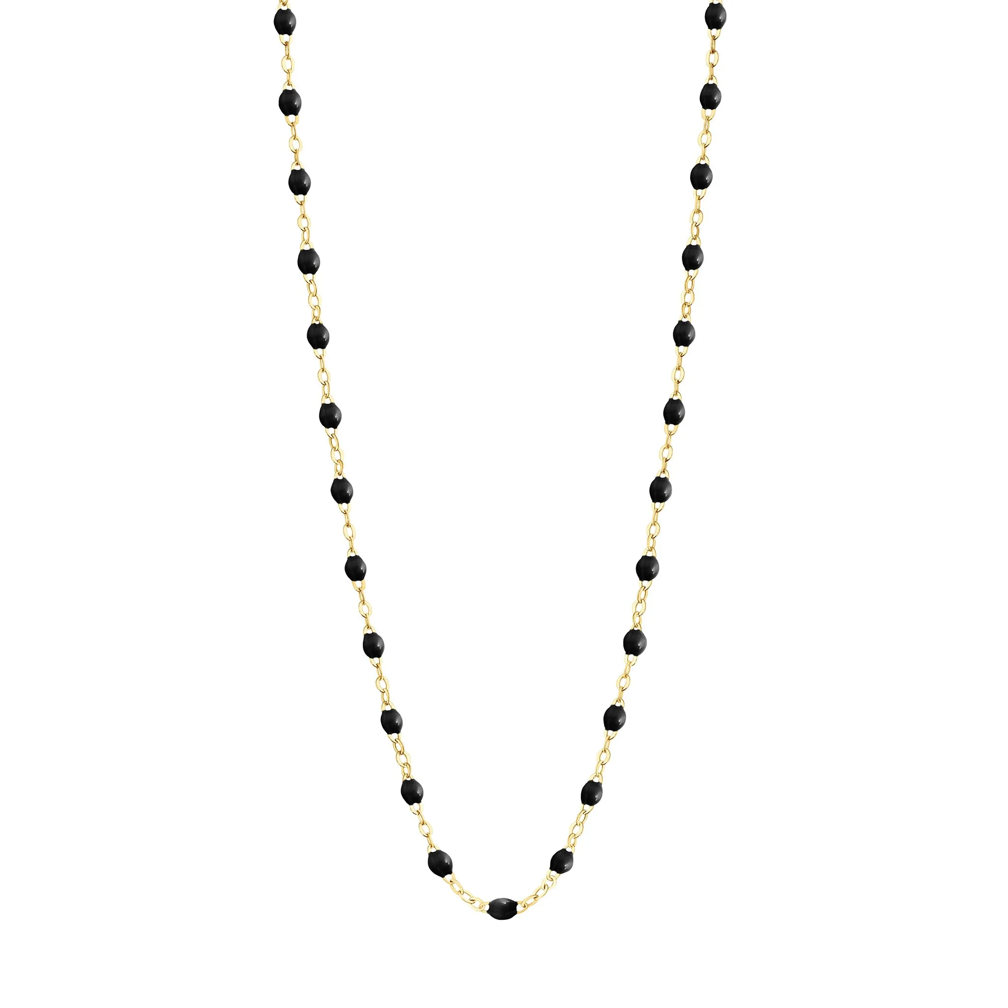 BLACK GIGI CLASSIC NECKLACE 16.5 INCH- 18K YELLOW GOLD