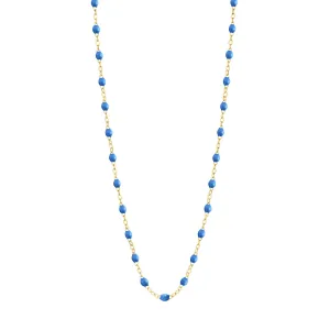 BLUE GIGI CLASSIC NECKLACE 20 INCH-18K YELLOW GOLD
