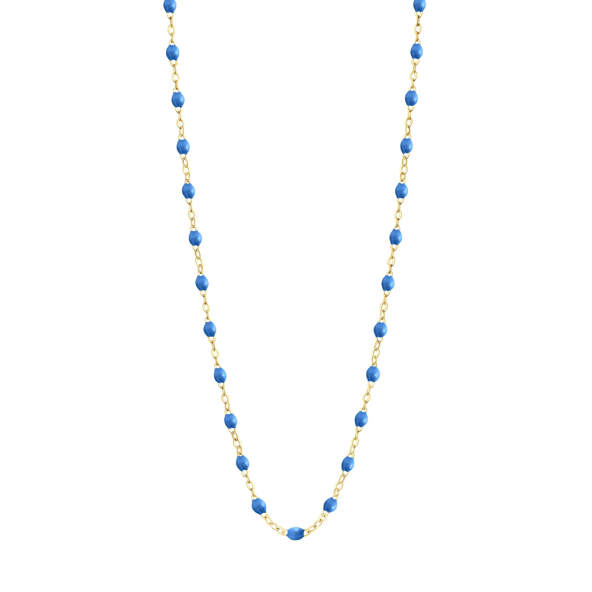 BLUE GIGI CLASSIC NECKLACE 20 INCH-18K YELLOW GOLD