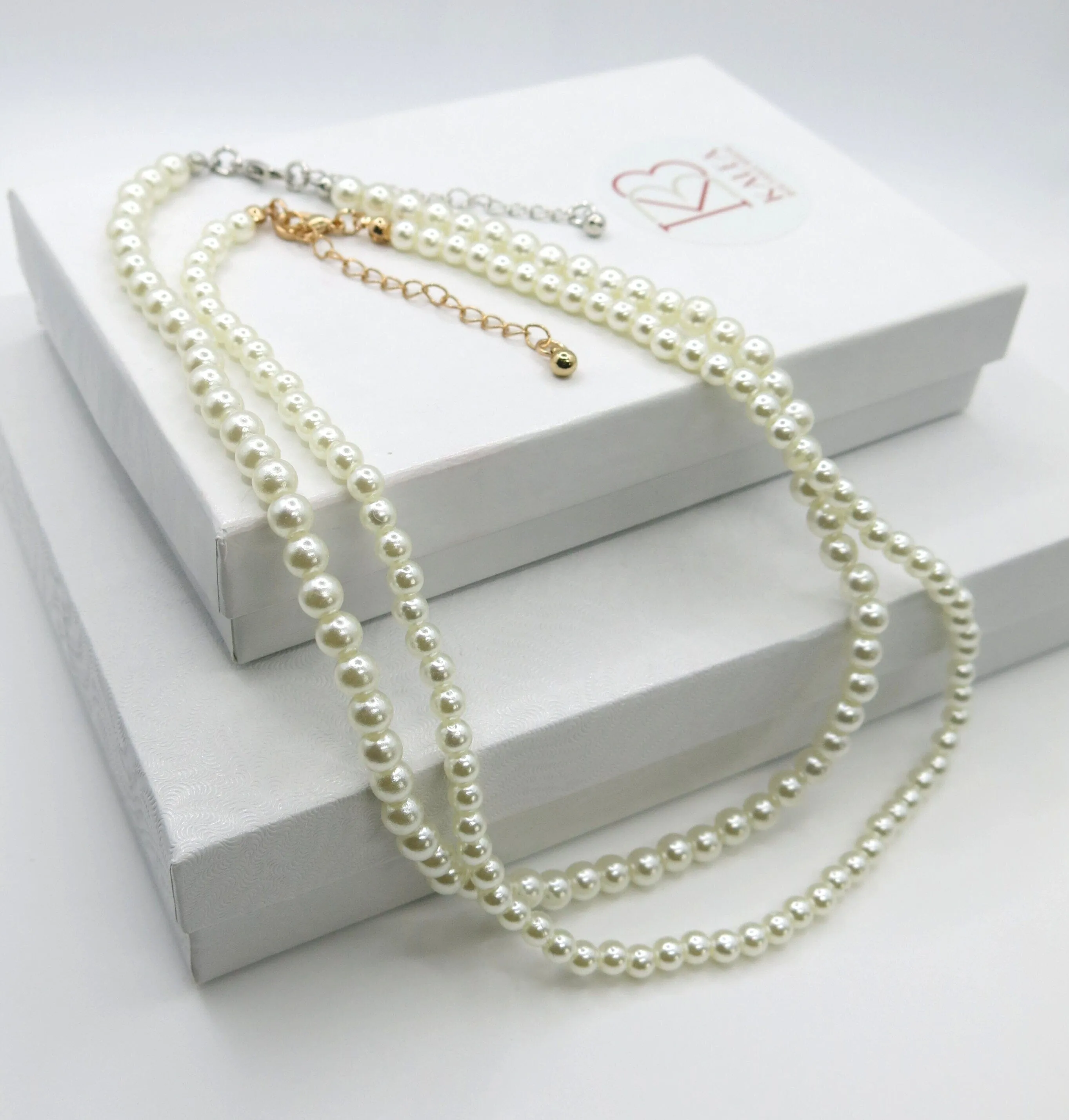Bridal Minimalist Pearl Choker Necklace, Bridesmaid Pearl Bead Necklace, Elegant Wedding Pearl Necklace, Simple Pearl Jewelry