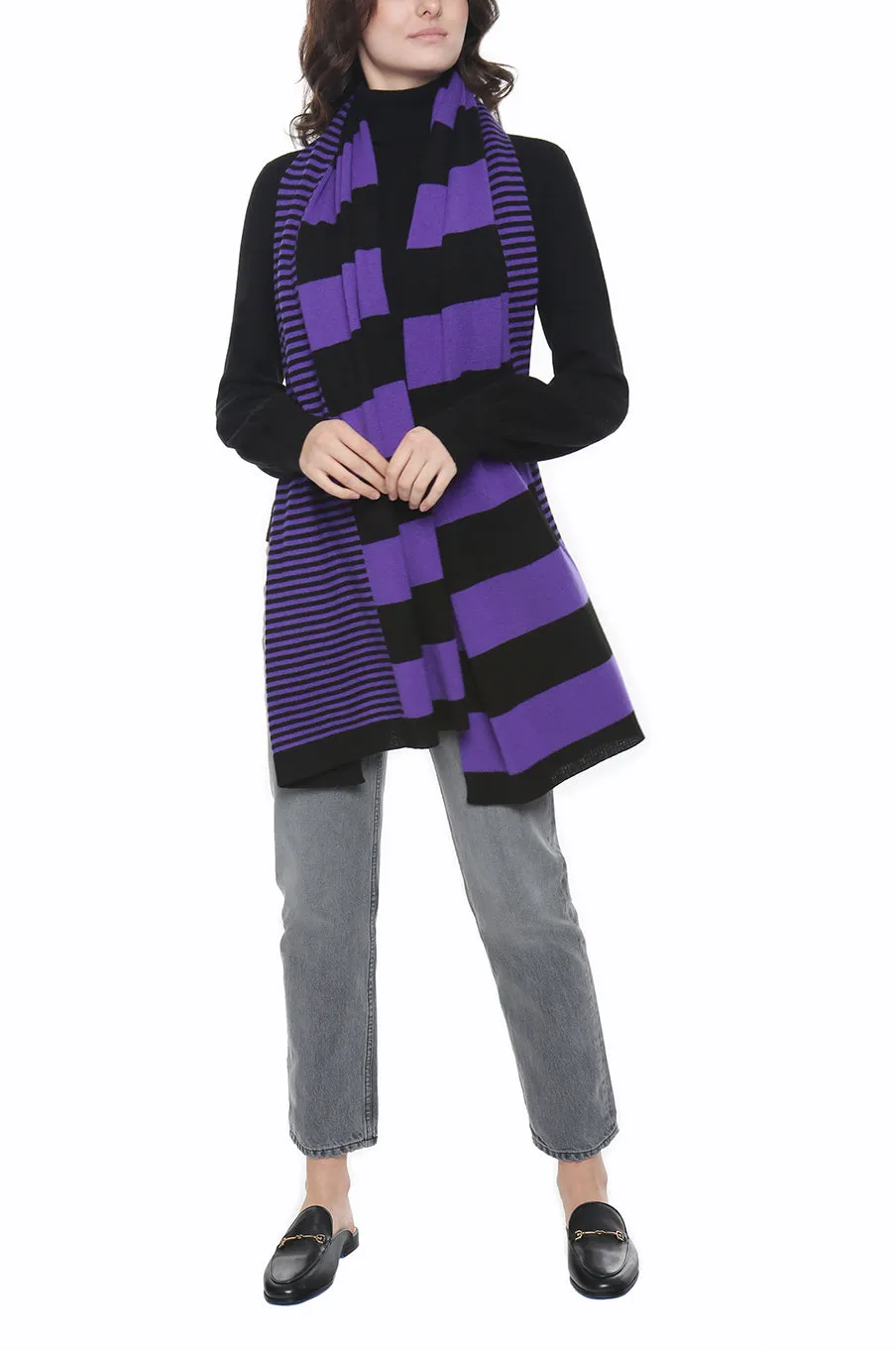 Cashmere MIX Stripe Scarf