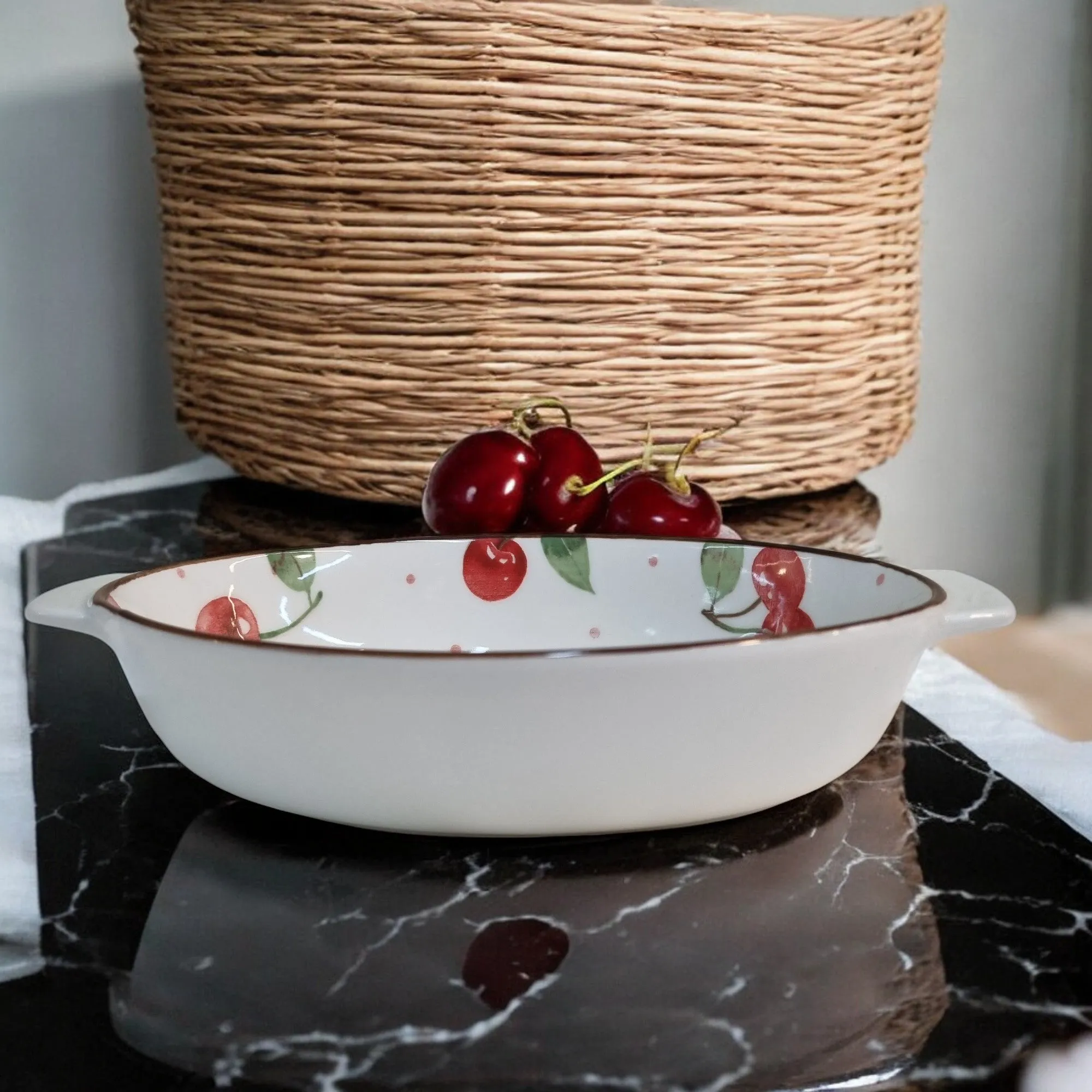 Cherry Delight Oval Serving Platter