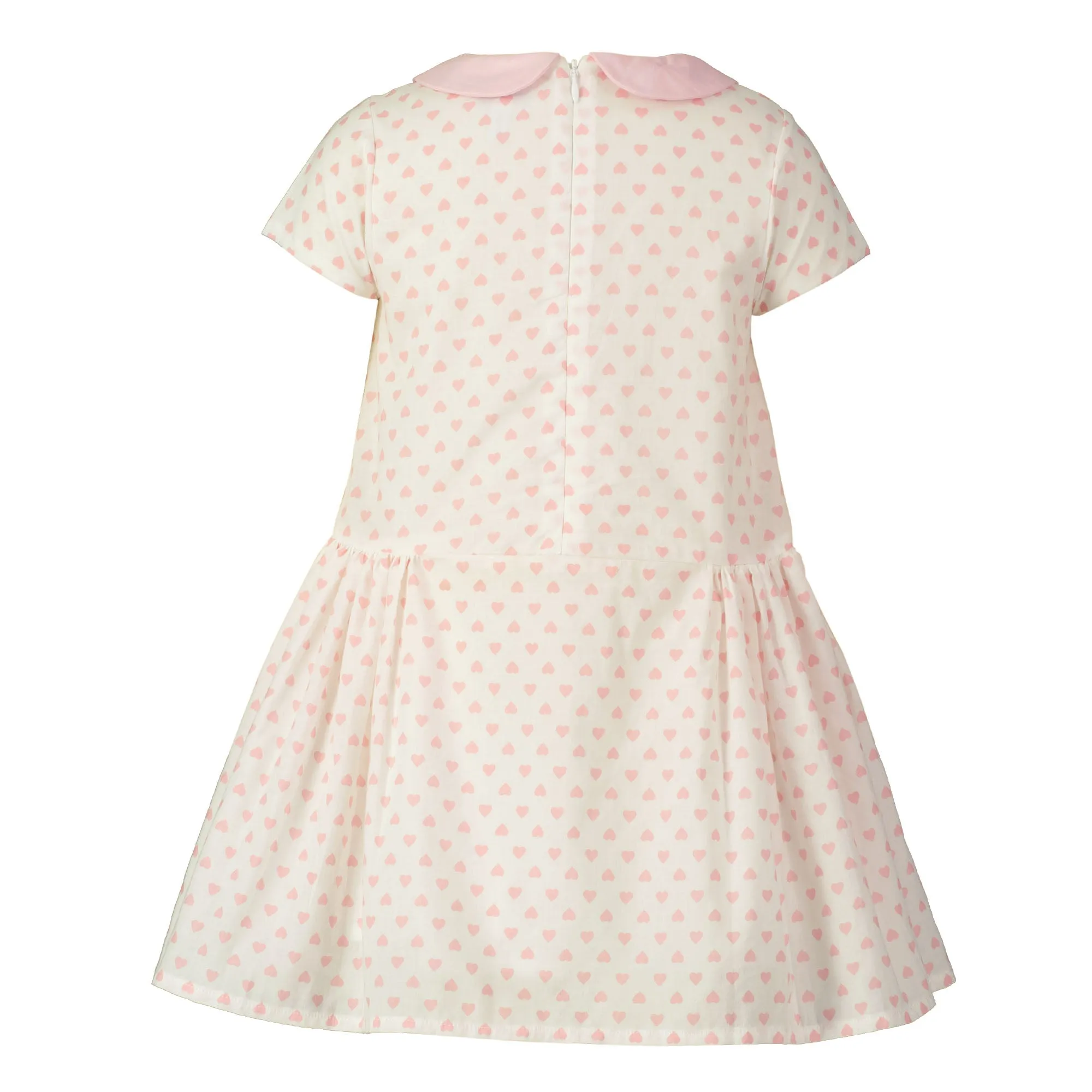 Contrast Bow Heart Dress