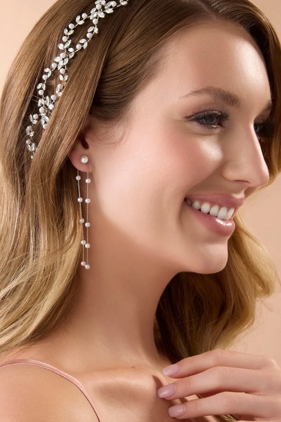COSETTE Double Drop Pearl Earrings (3-in-1)
