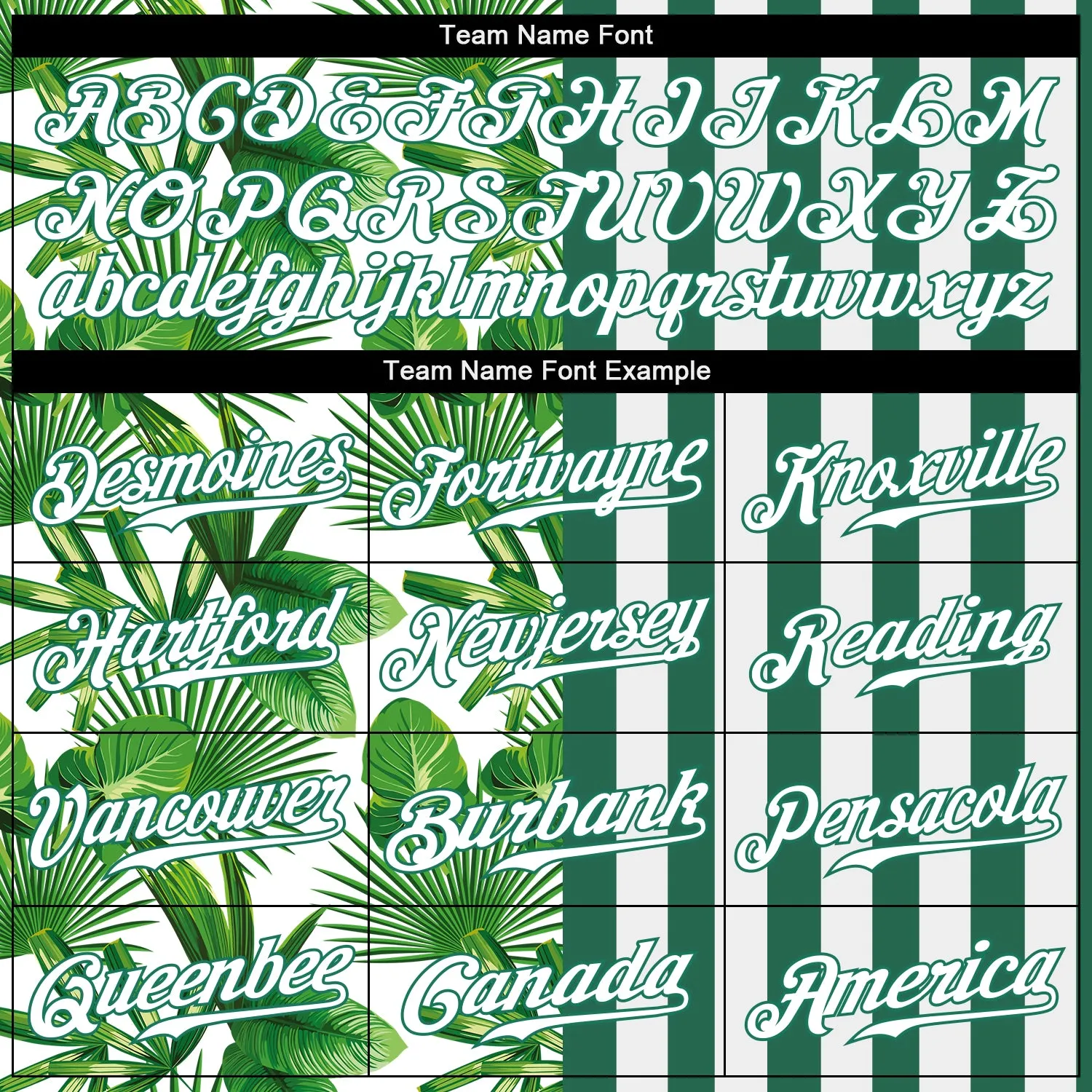 Custom Kelly Green White-Kelly Green 3D Pattern Design Tropical Palm Leaves Authentic Baseball Jersey