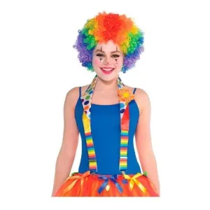 Deluxe Clown Suspenders Multicoloured