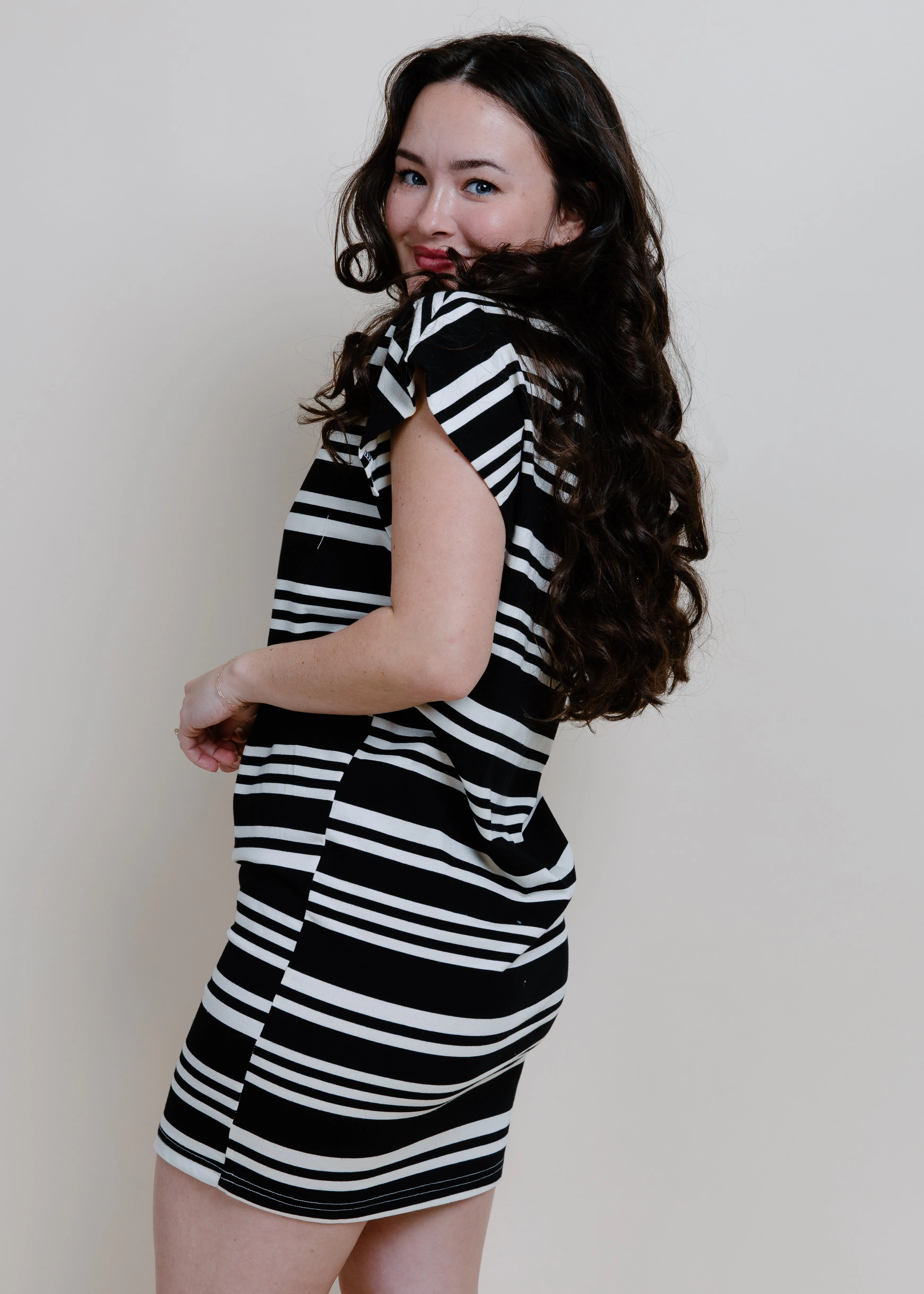 Diana Striped T-Shirt Dress