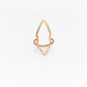 Double Edge Arrow Ring