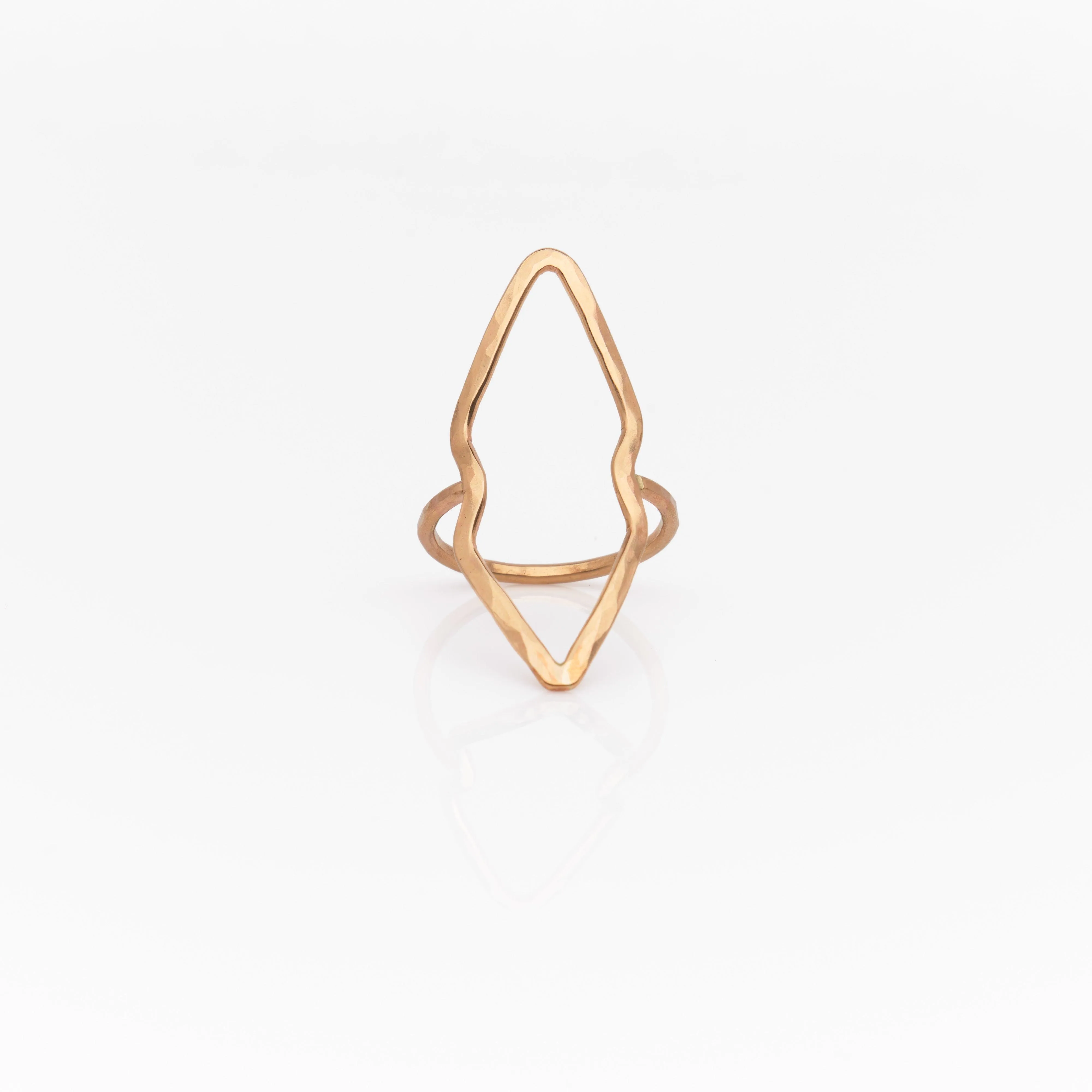 Double Edge Arrow Ring